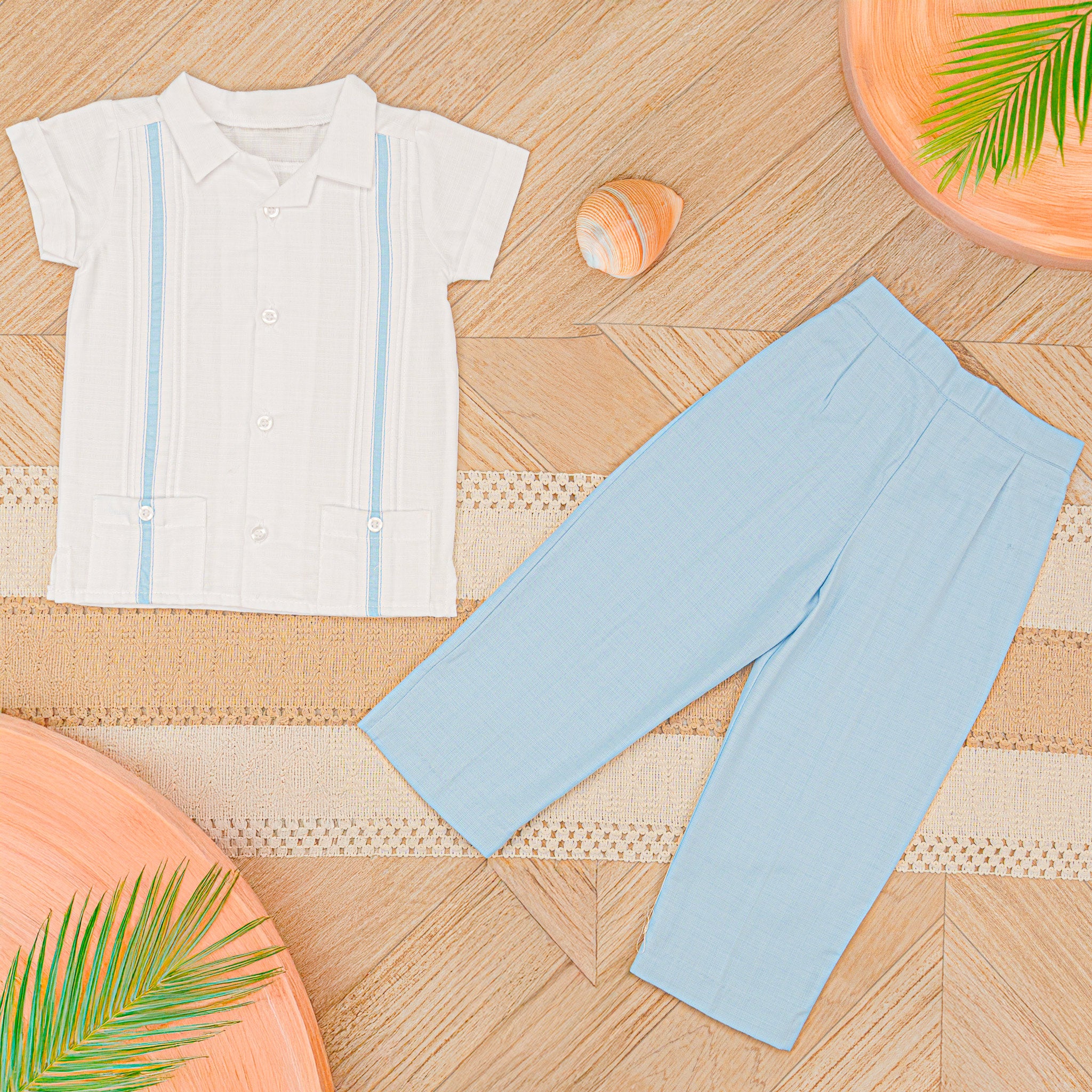 Guayabera Manga Corta M-116 Lino