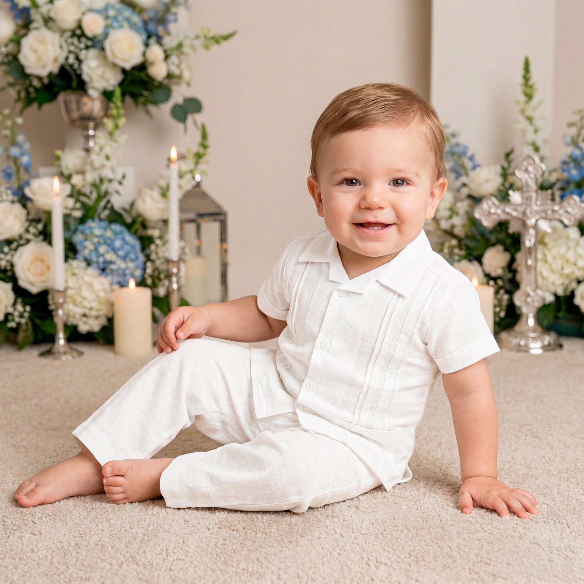 Guayabera Manga Corta M-116 Lino