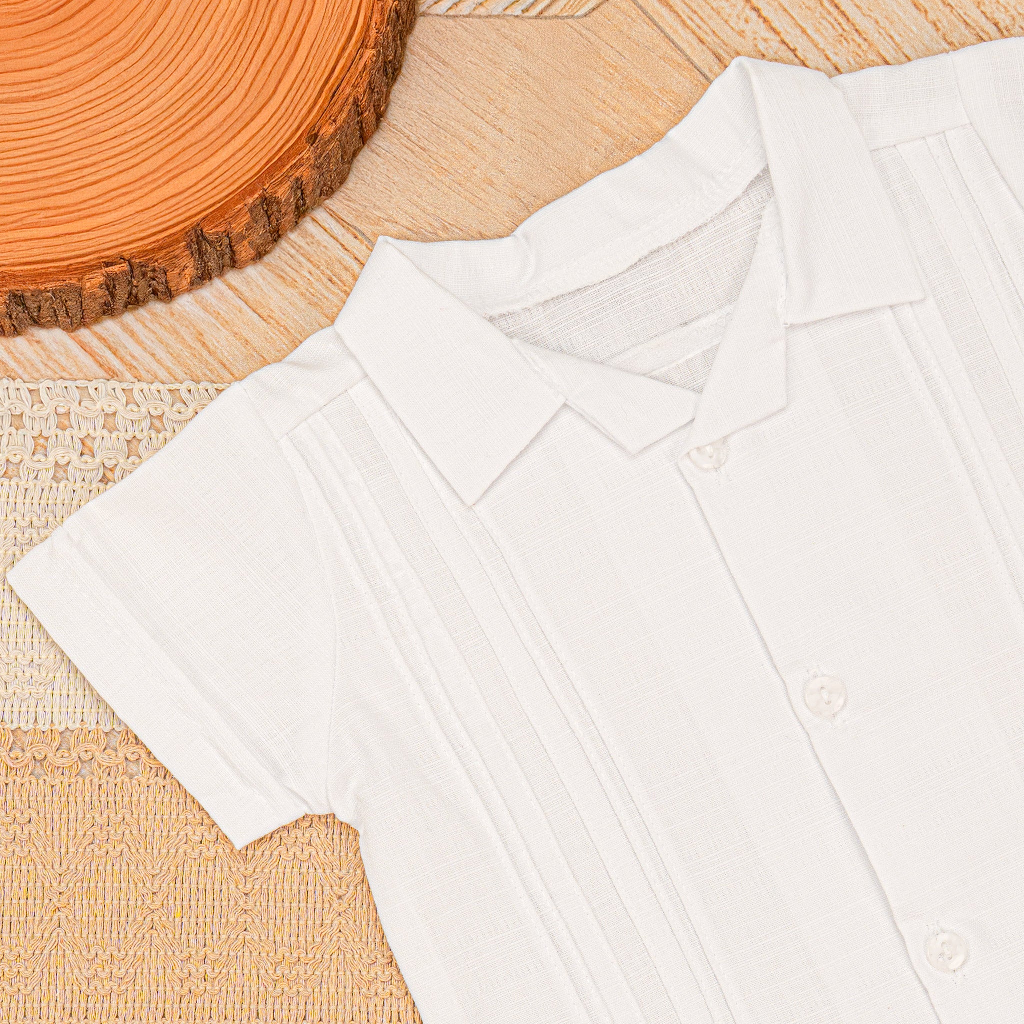 Guayabera Manga Corta M-116 Lino