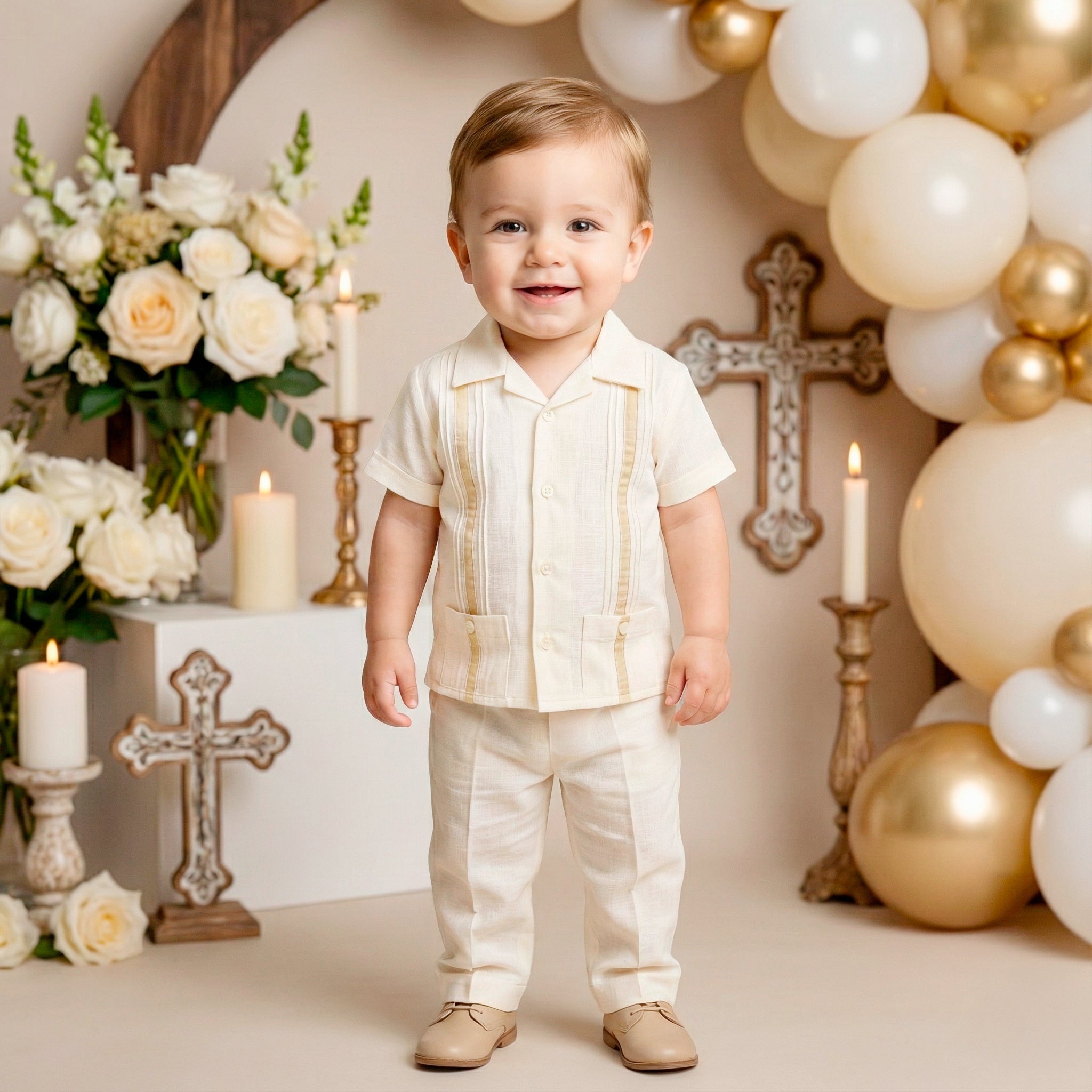 Guayabera Manga Corta M-116 Lino