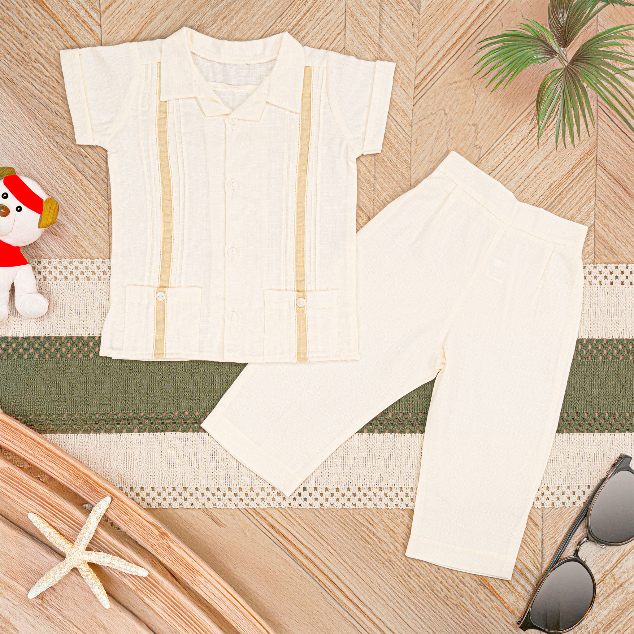 Guayabera Manga Corta M-116 Lino