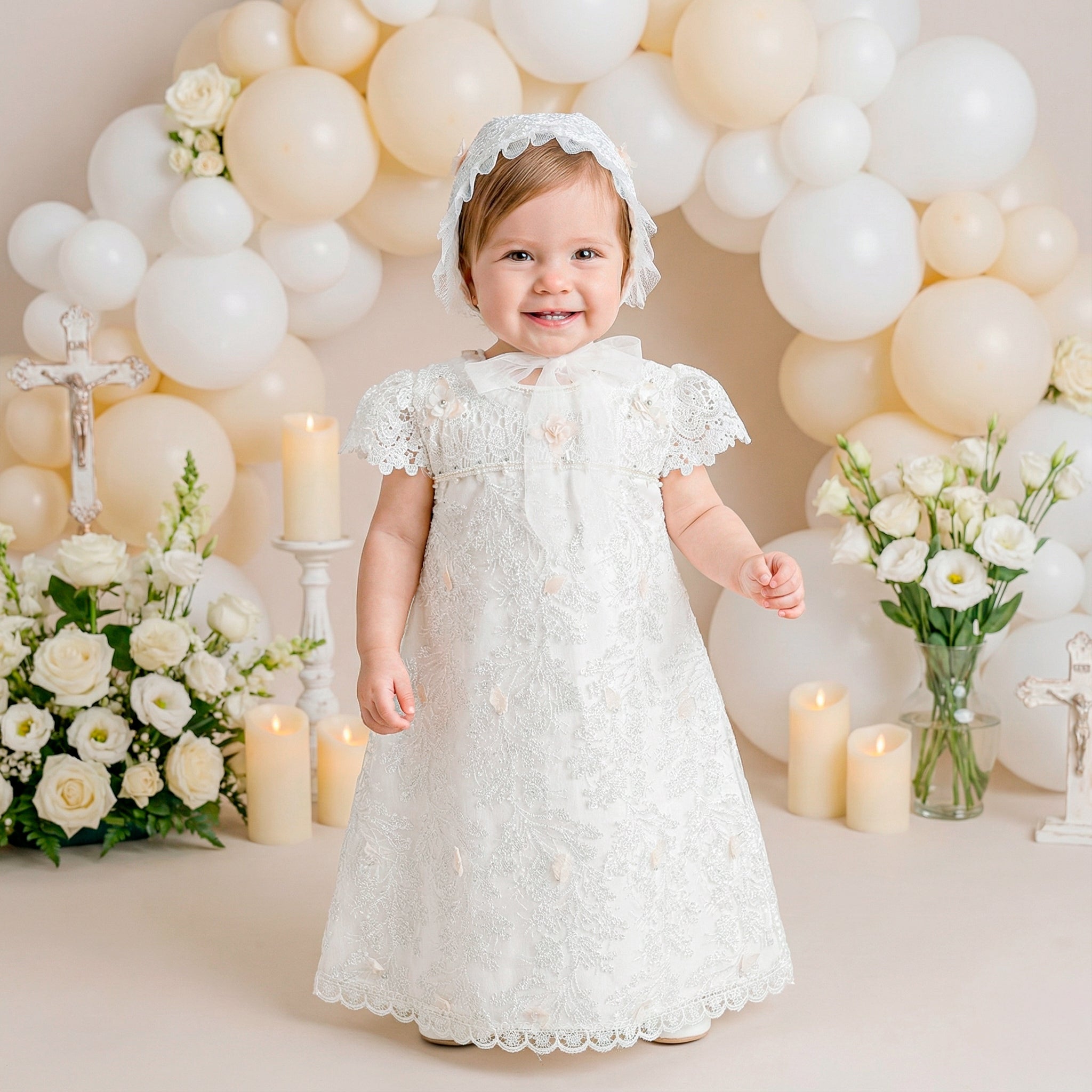 Vestido Bautizo Mini Rita Shantung