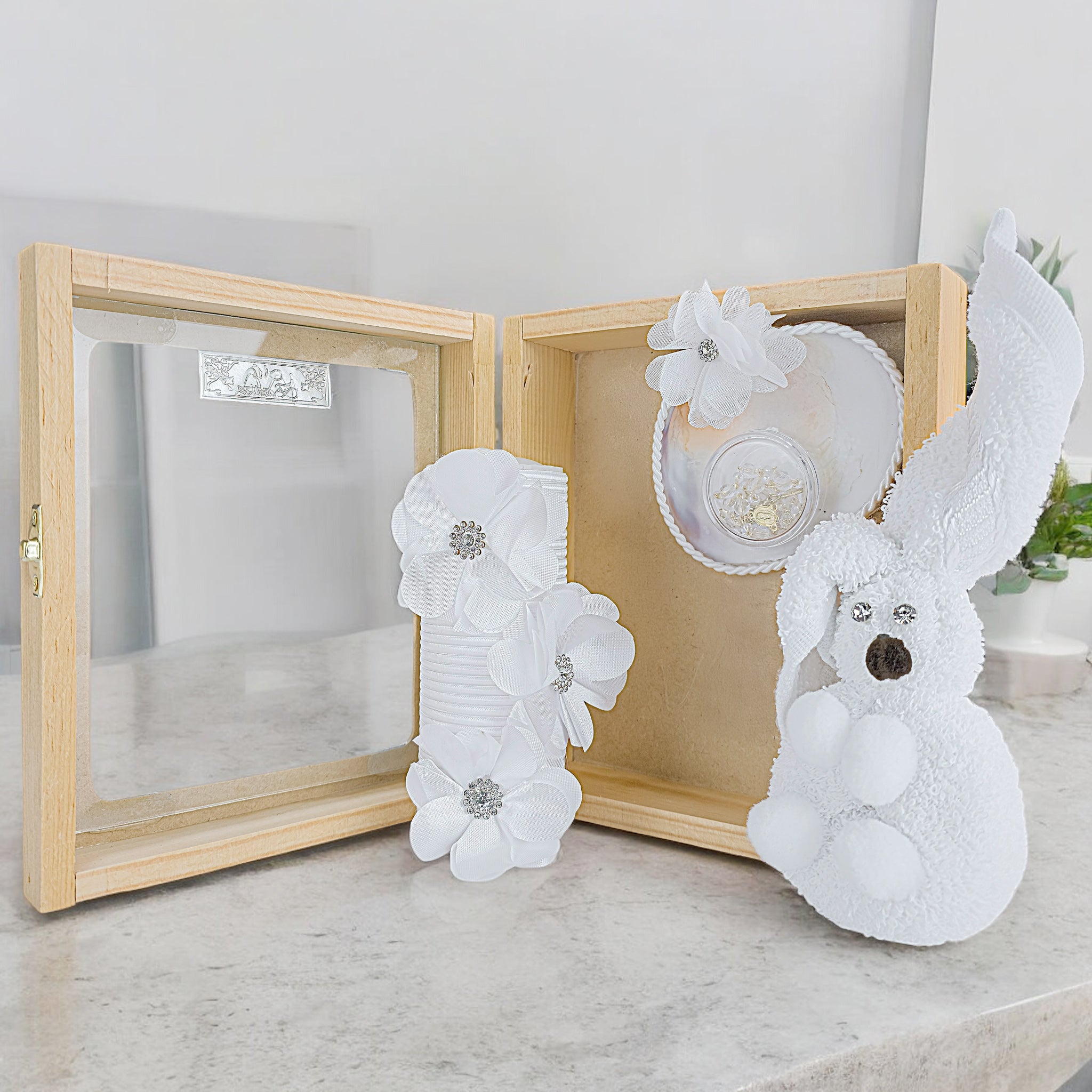 Kit de Vela Bautizo Madera Clara 030