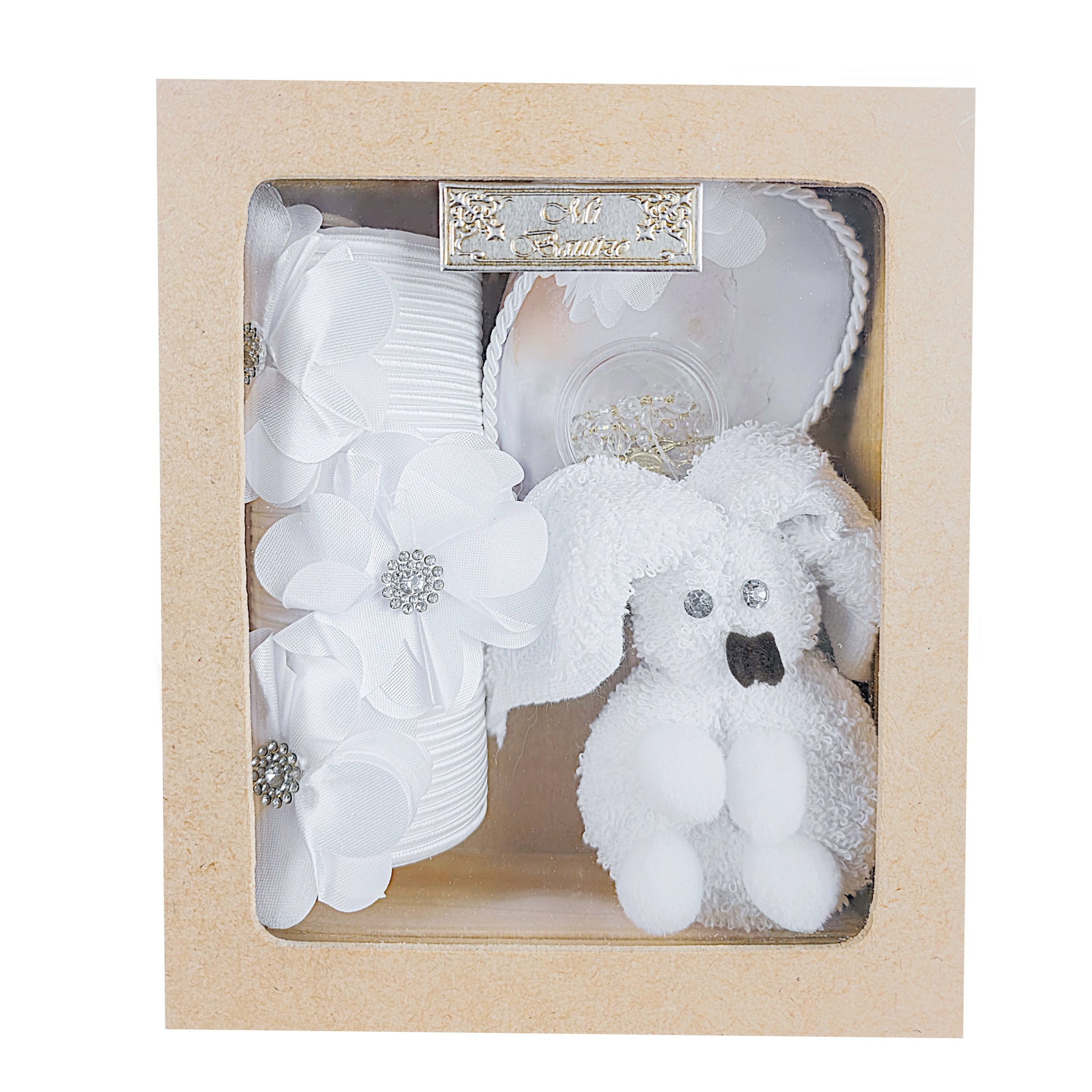 Kit de Vela Bautizo Madera Clara 030