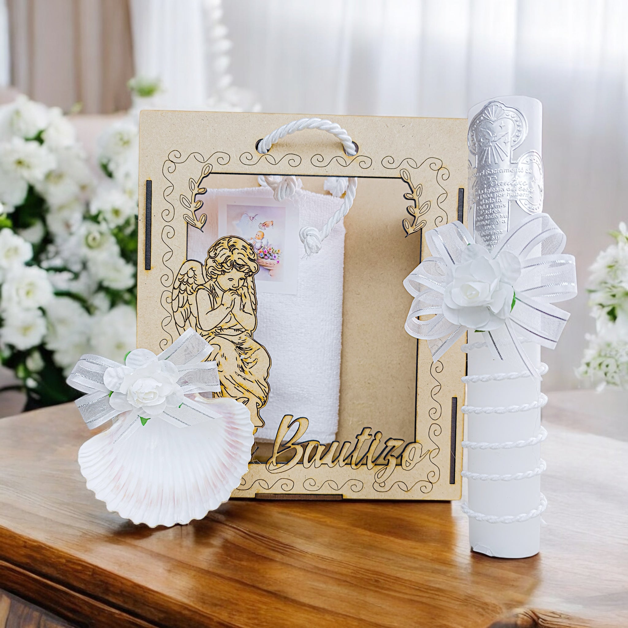 Kit de Vela Bautizo Bolsita Ángel PA