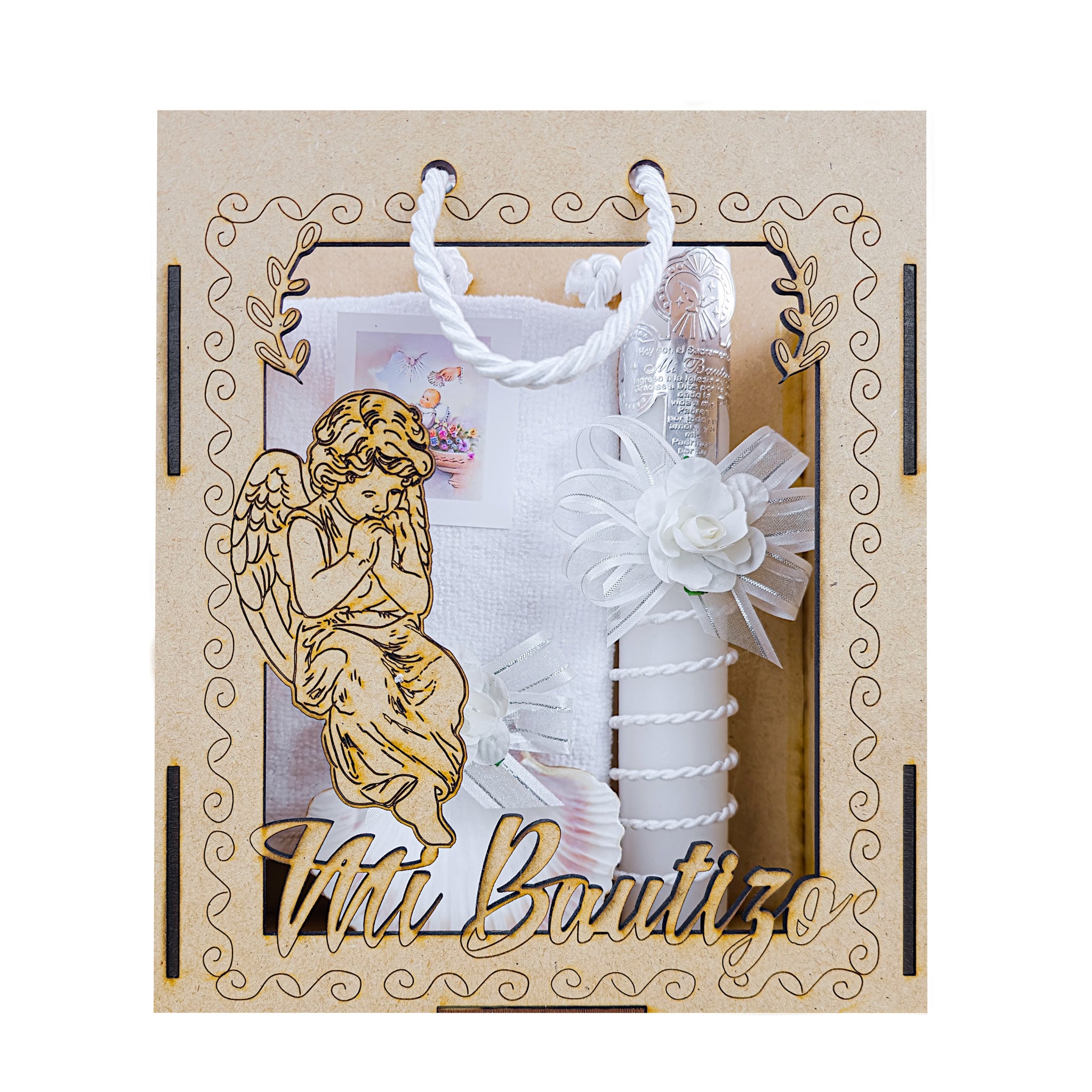 Kit de Vela Bautizo Bolsita Ángel PA