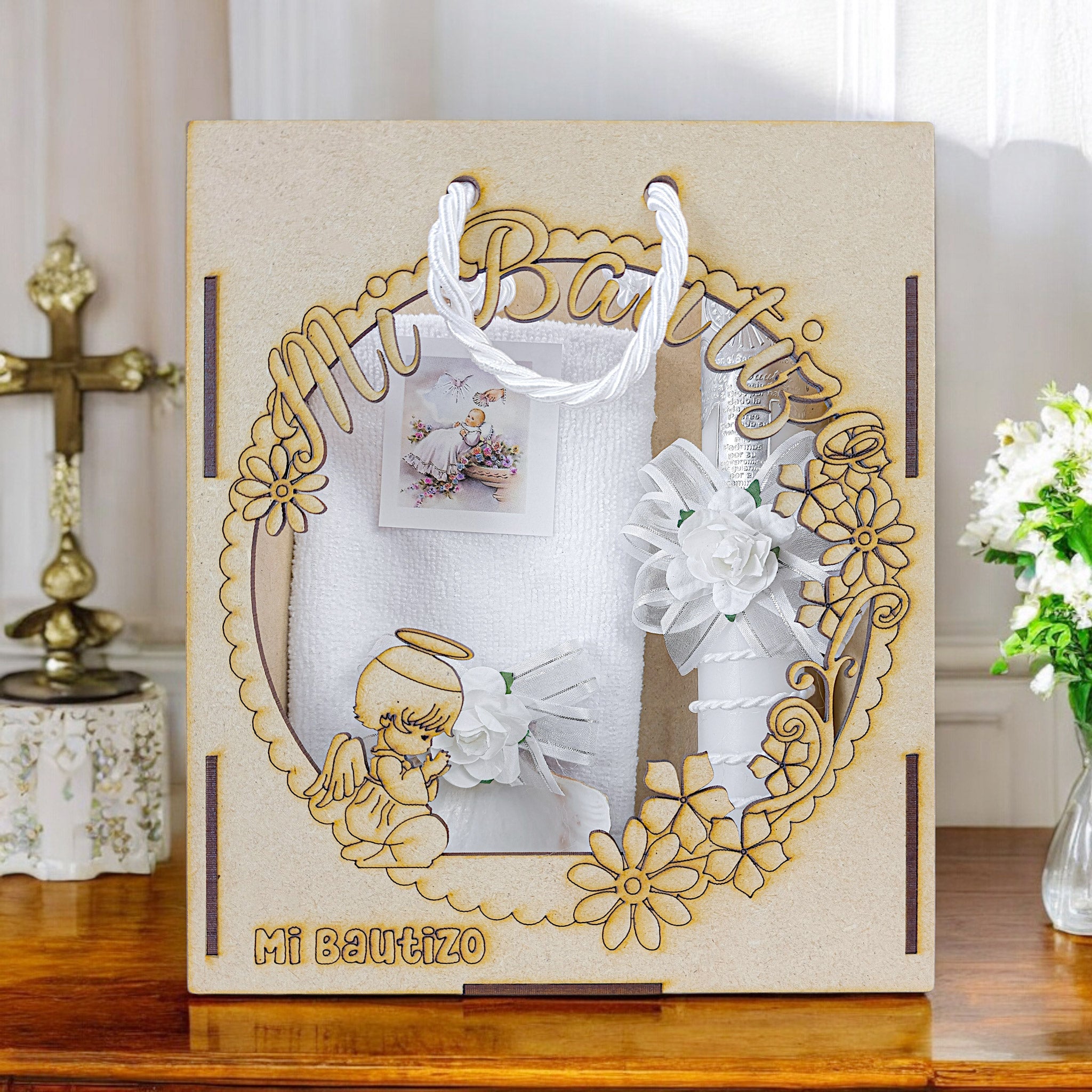 Kit de Vela Bautizo Bolsita Angel RS