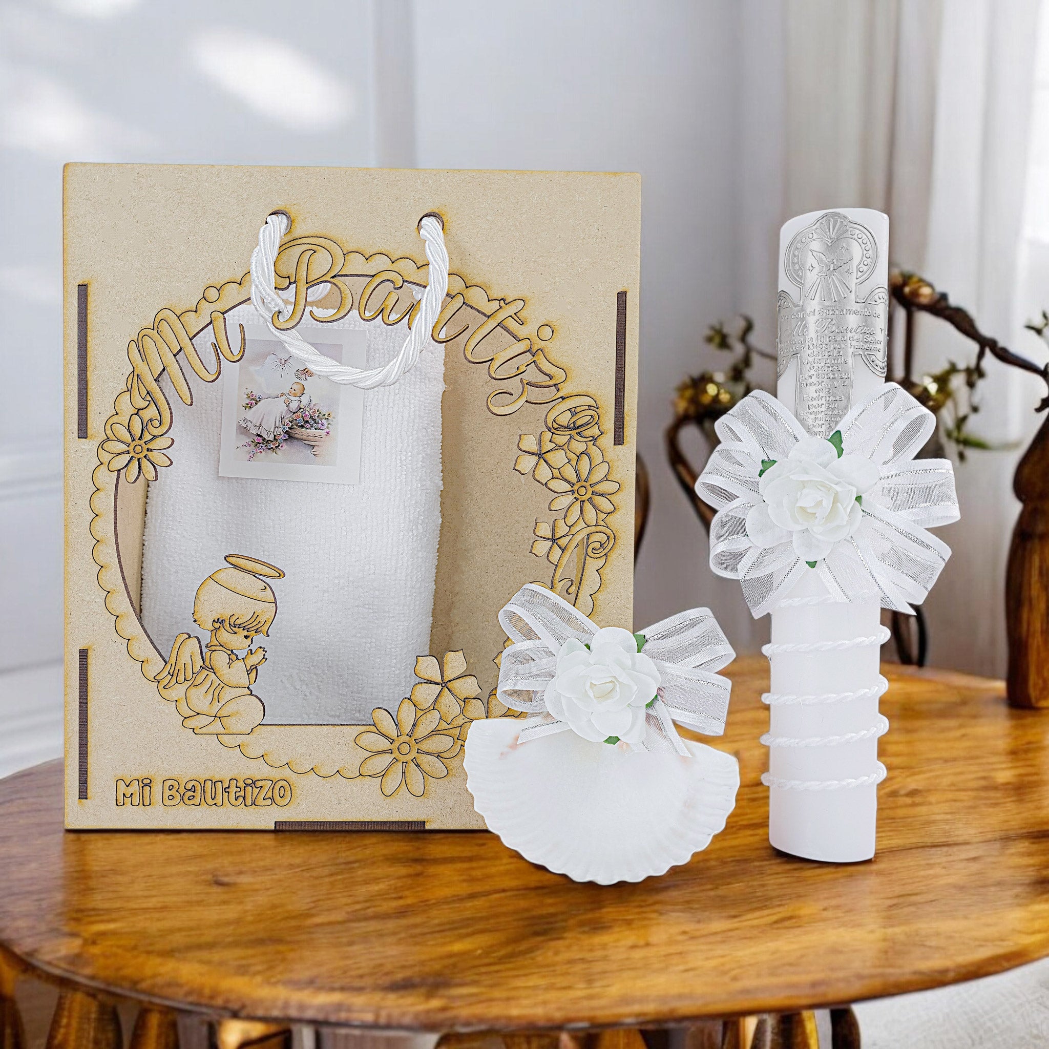 Kit de Vela Bautizo Bolsita Angel RS