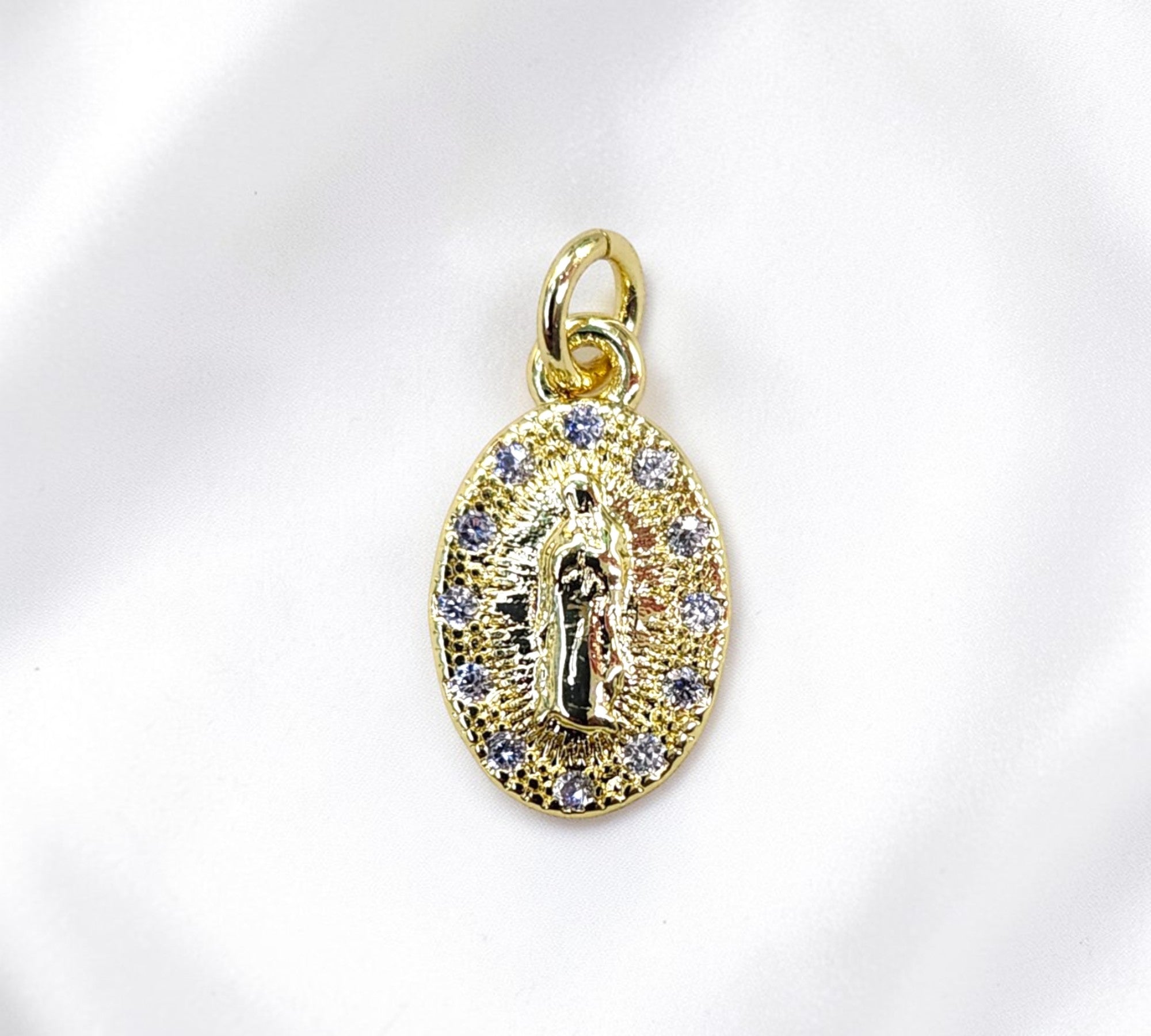 Medalla Guadalupe Resplandor Oval