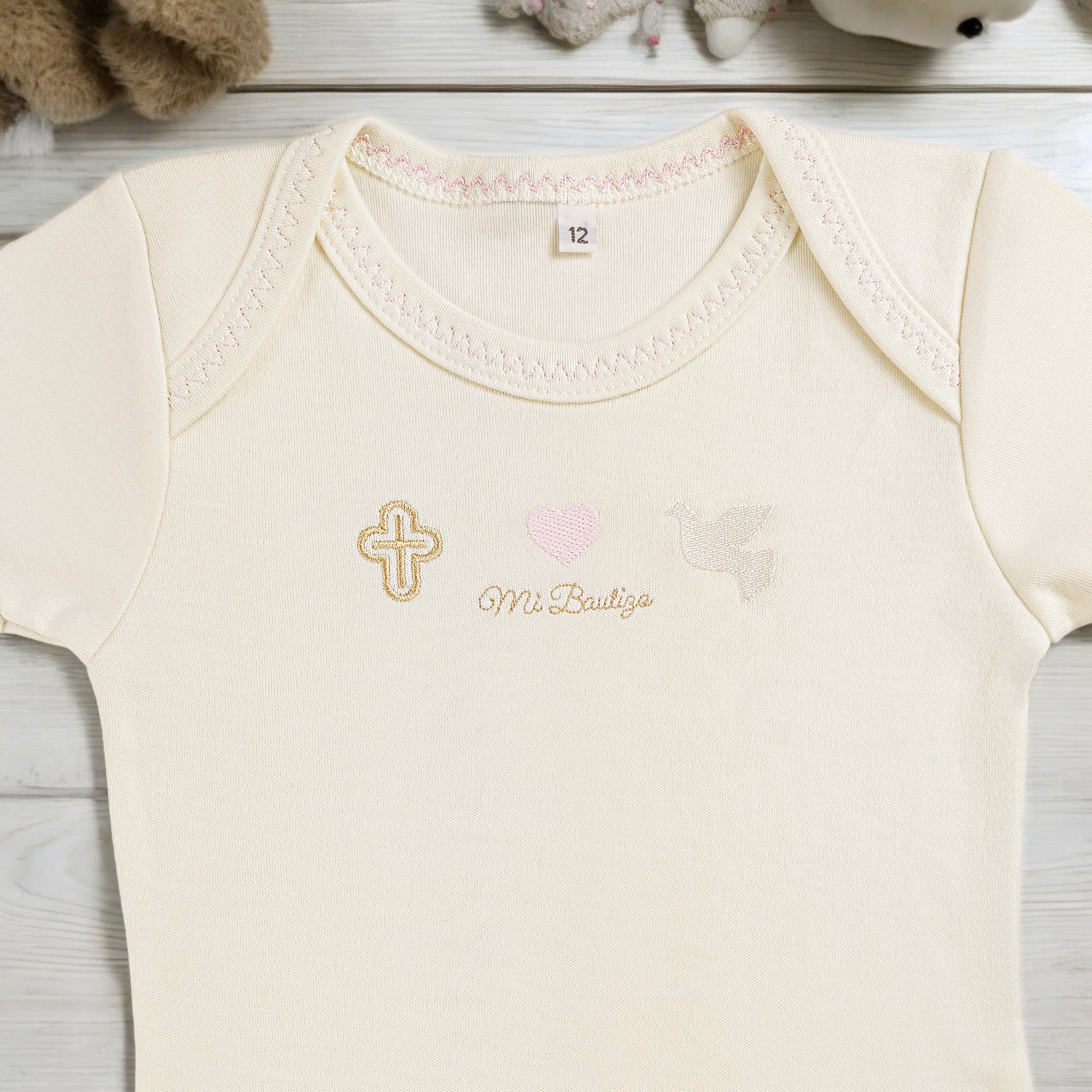 Pañalero Bautizo Niña 0193 Manga Corta