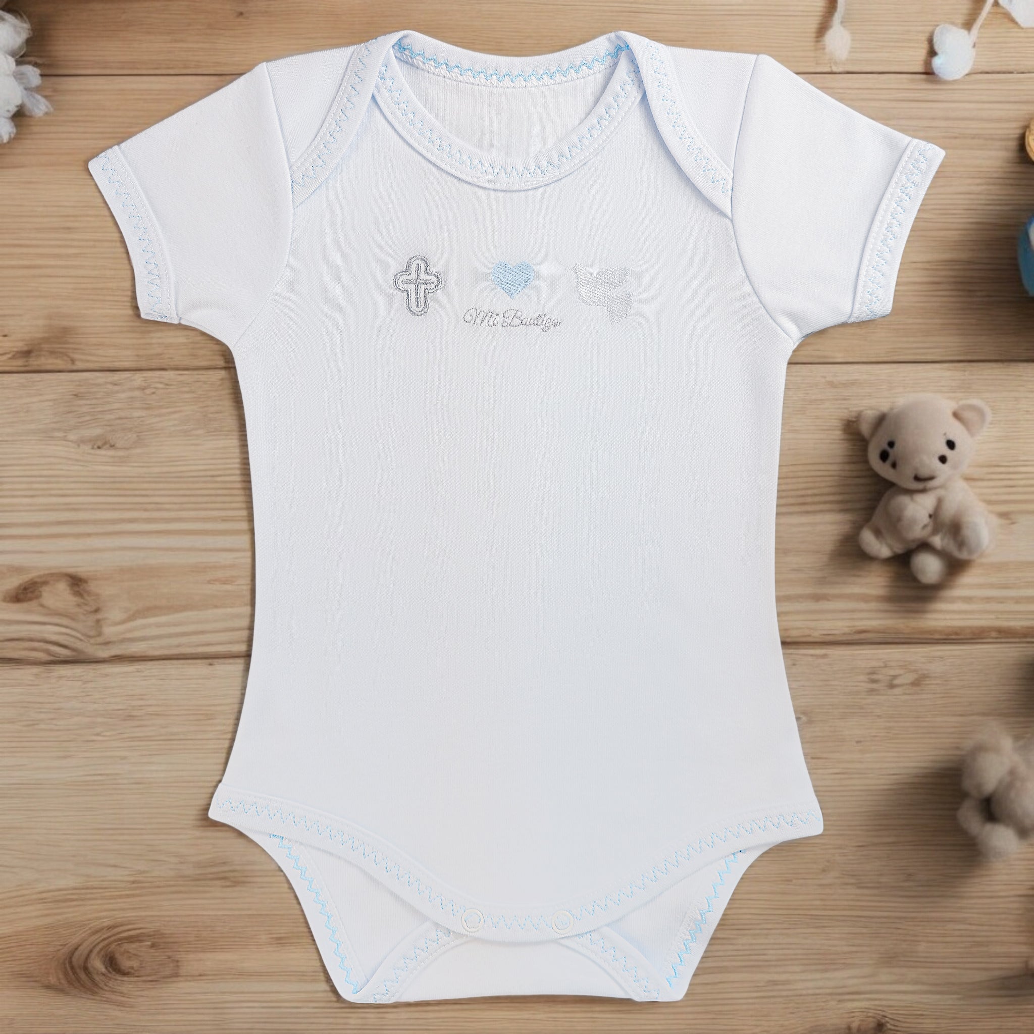 Pañalero Bautizo Niño 0193 Manga Corta