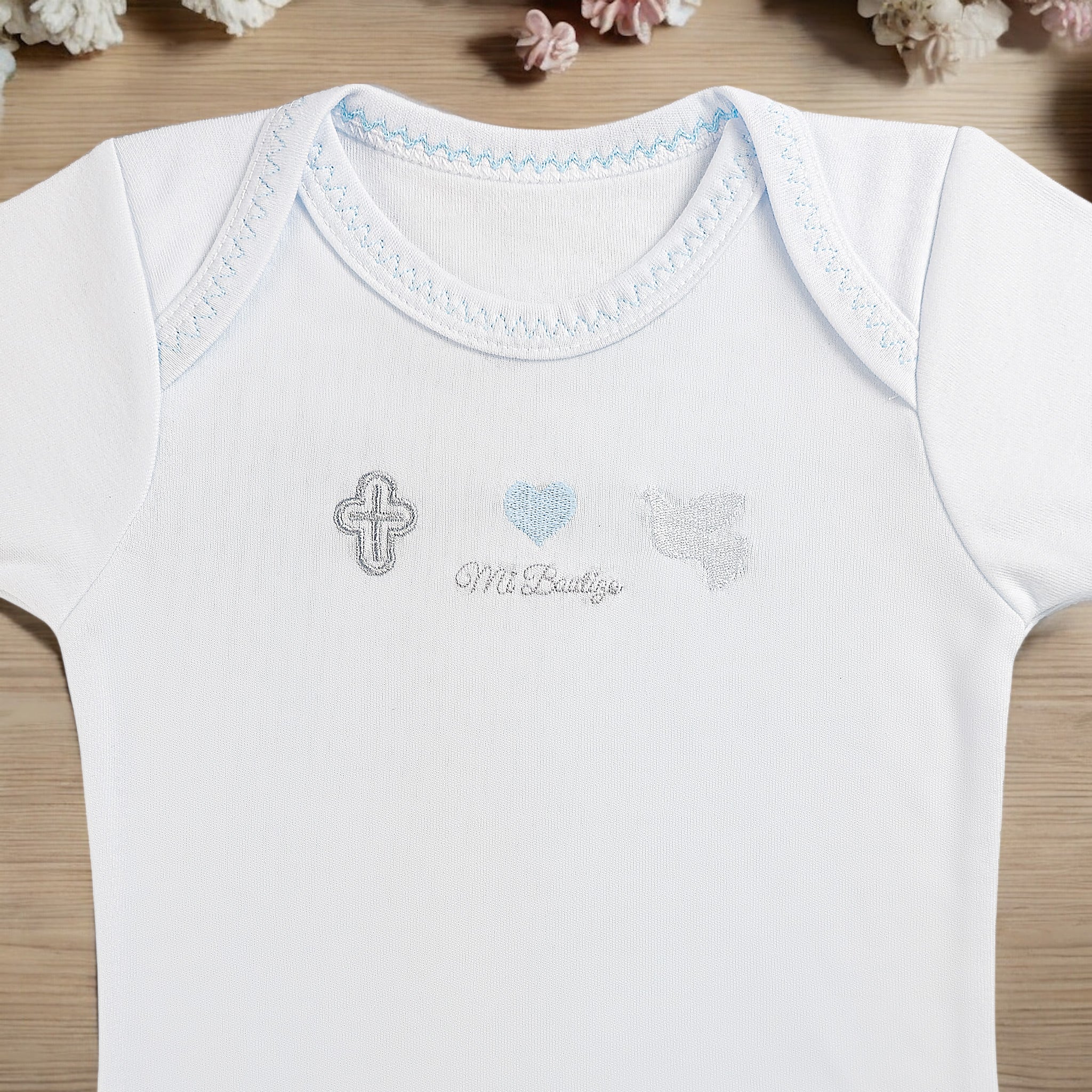 Pañalero Bautizo Niño 0193 Manga Corta