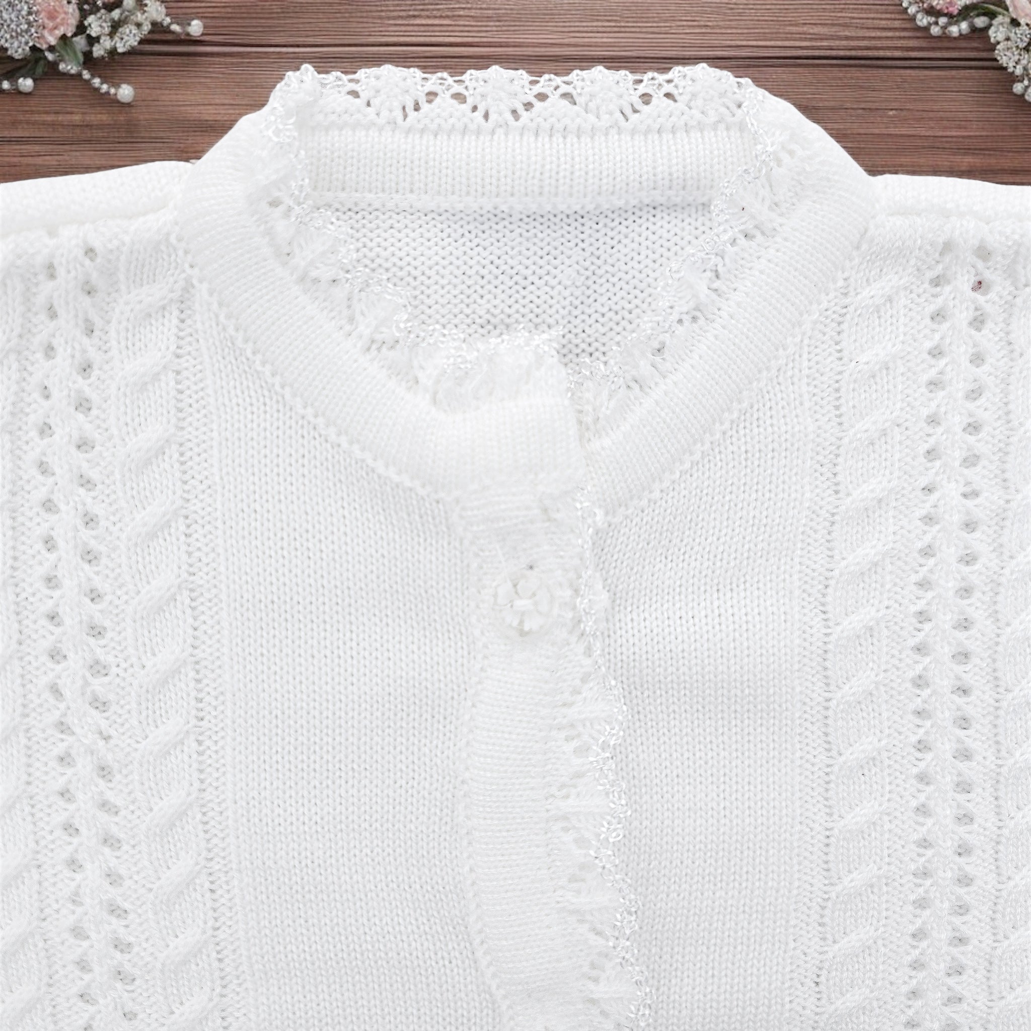 Suéter Primera Comunión Calado