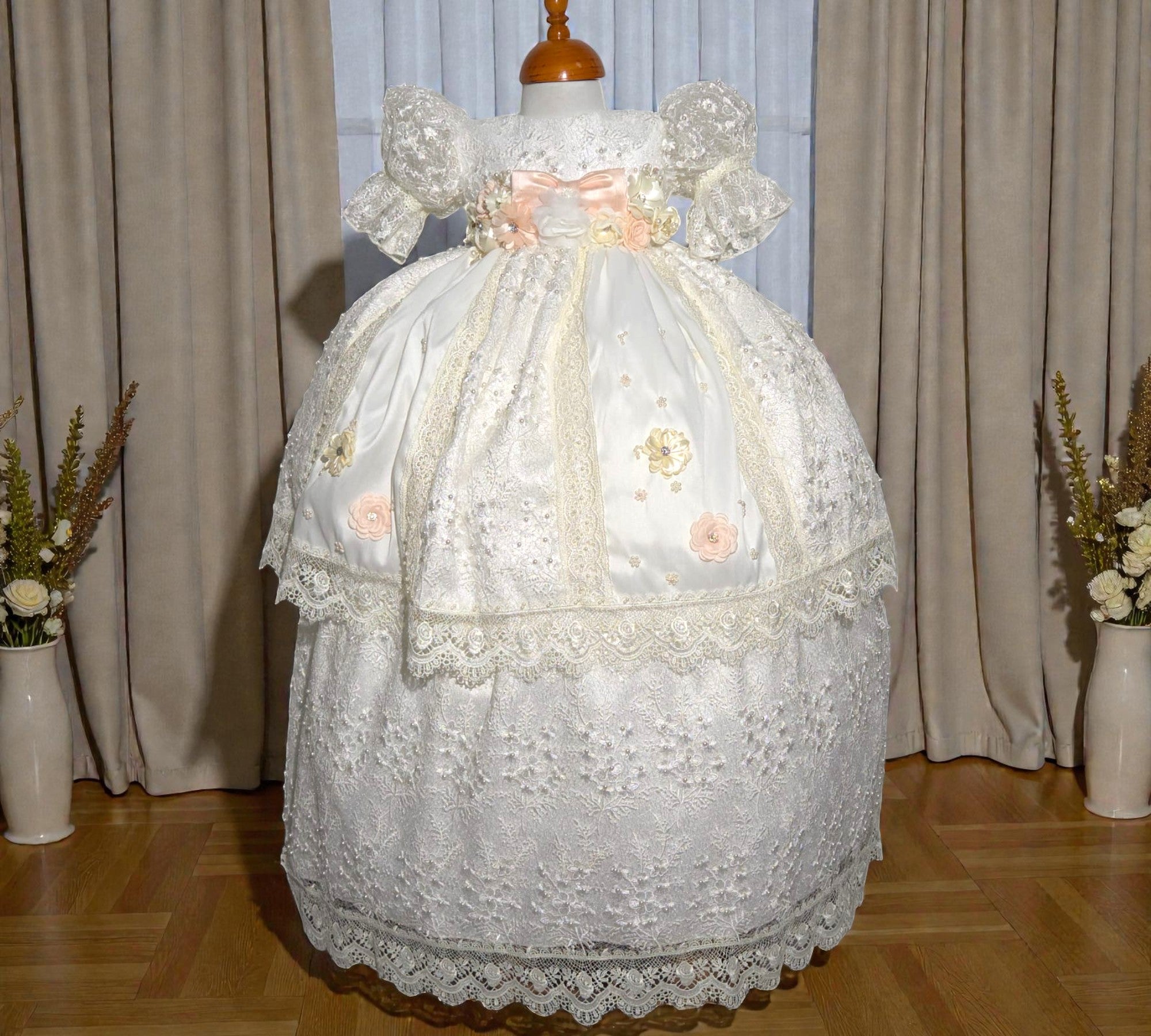 Ropón Niña Desmontable Tiras y Cuadros