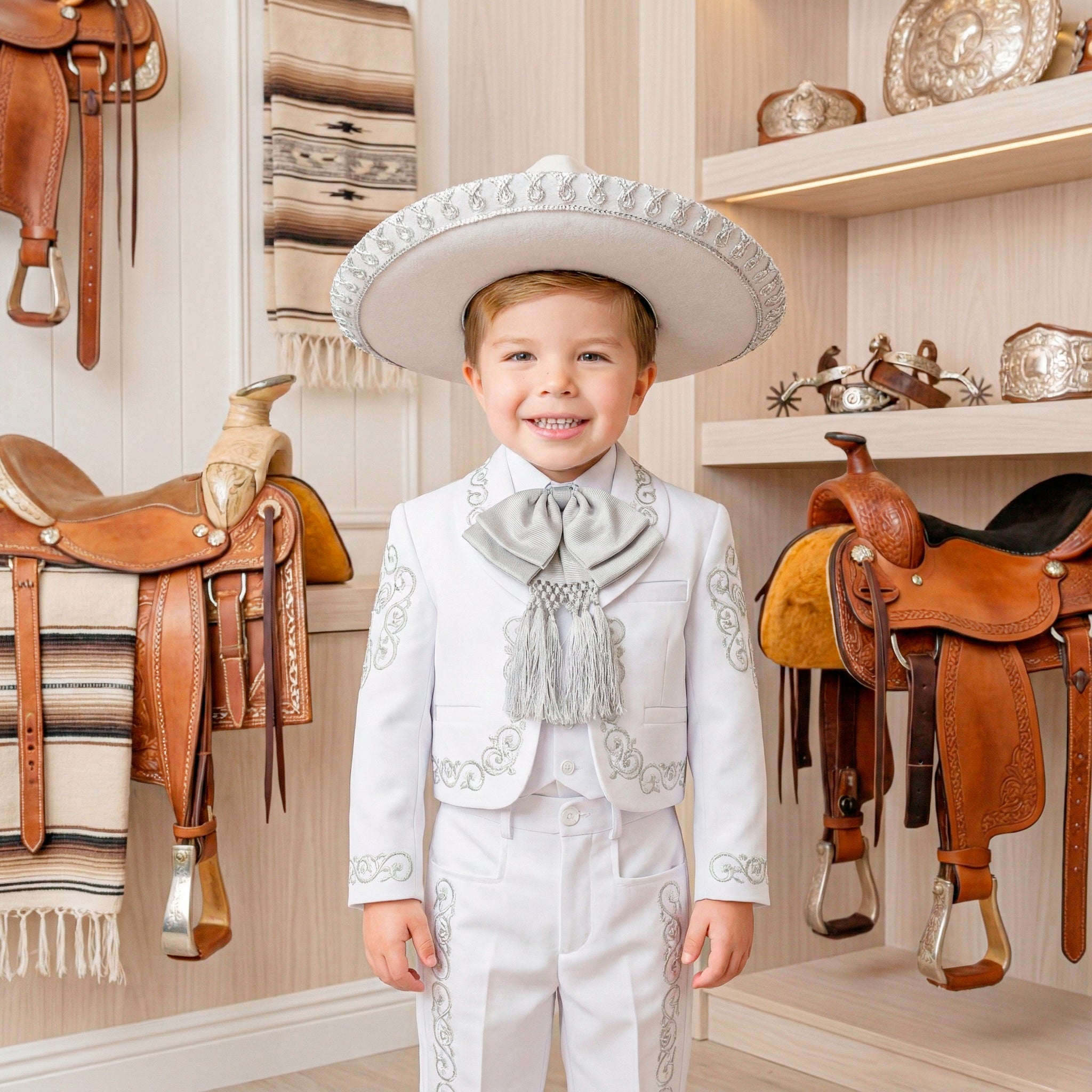 Traje Charro Tafetán con Sombrero