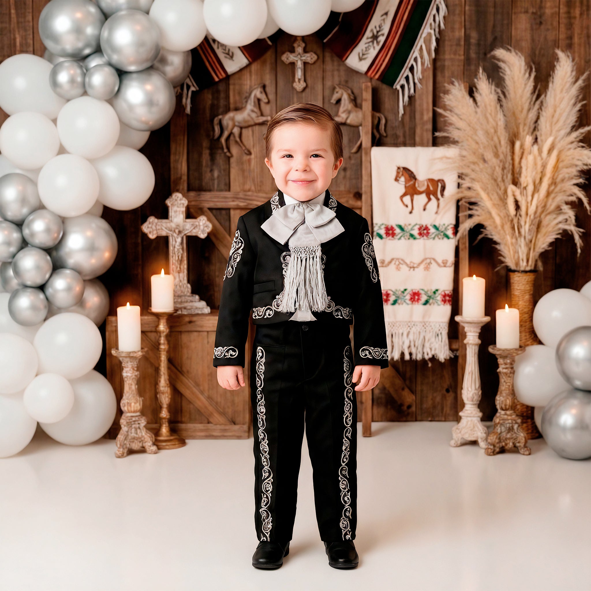 Traje Charro Tafetán con Sombrero