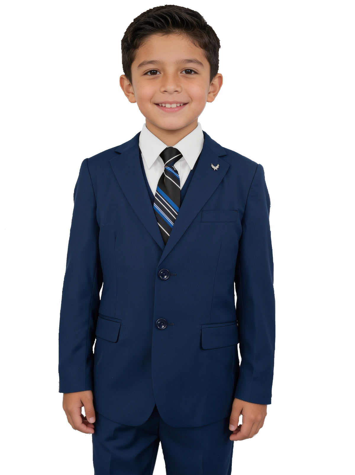 Traje juvenil Dalí rey sobre fondo blanco — AMAZON-BLANCO