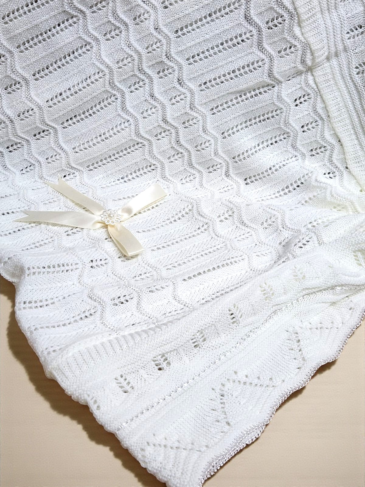 Cobija Bautizo Trenza Forrada