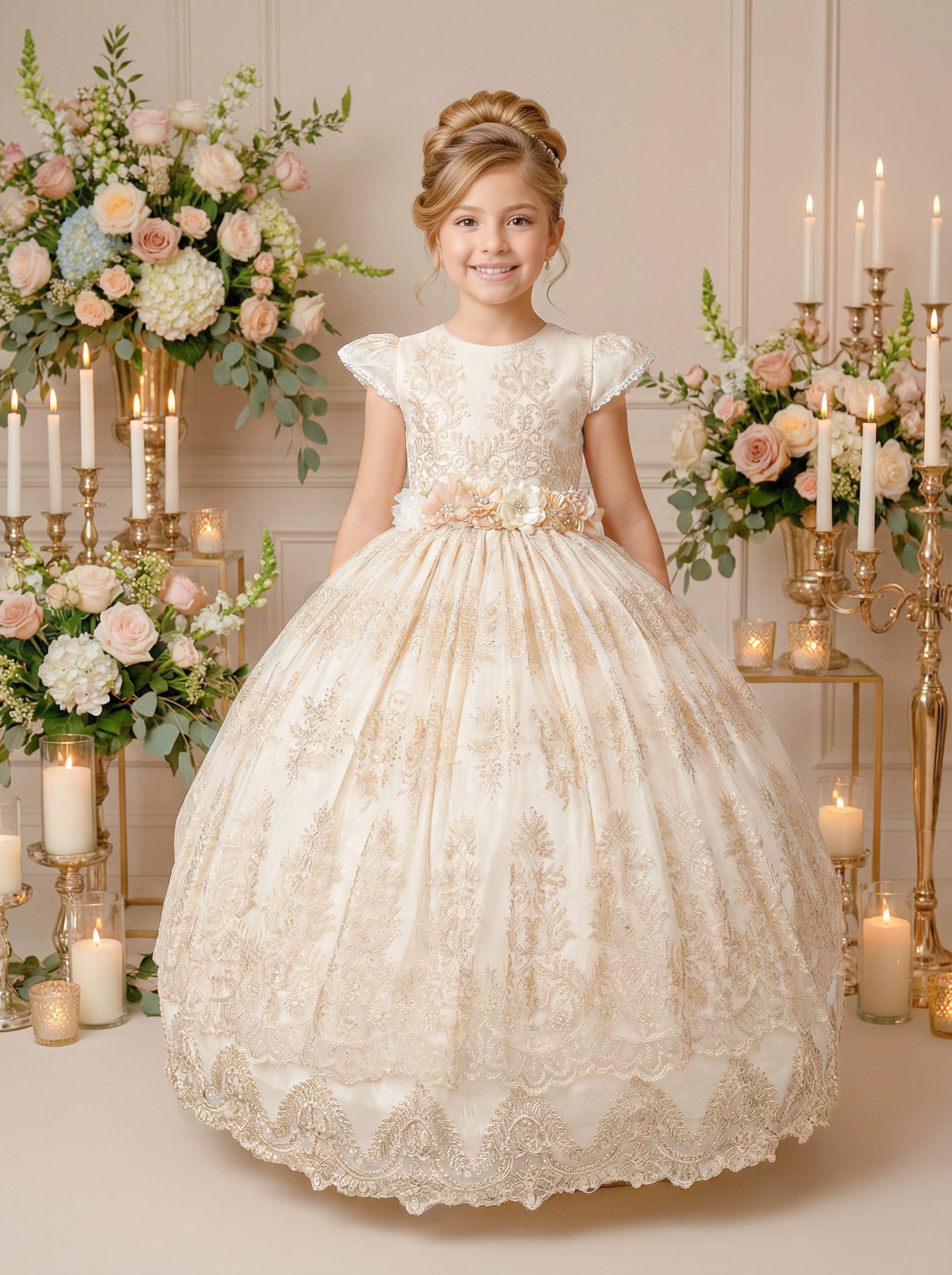 Paquete Gold Vestido Primera Comunión Kristel