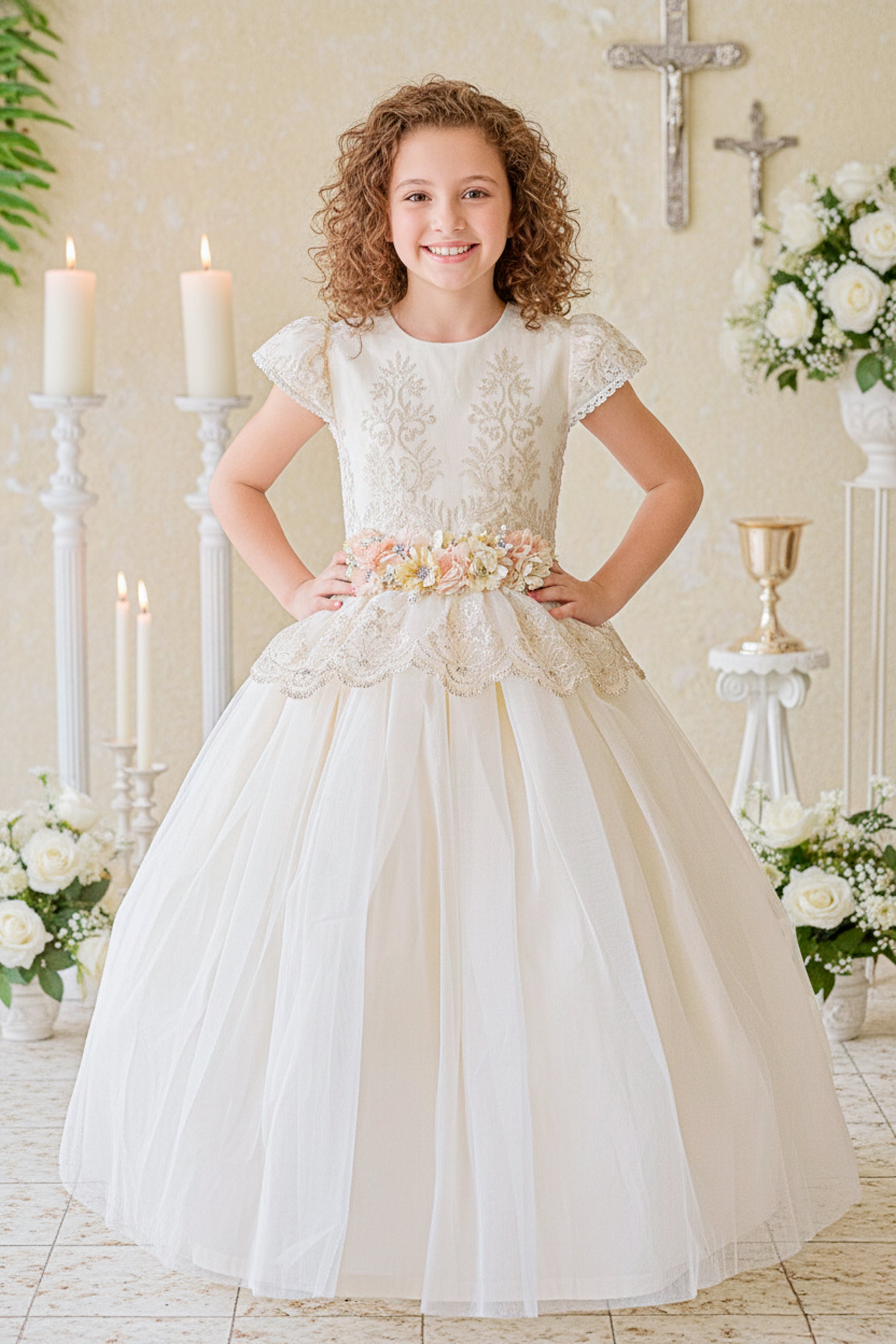 Vestido Primera Comunión Perla