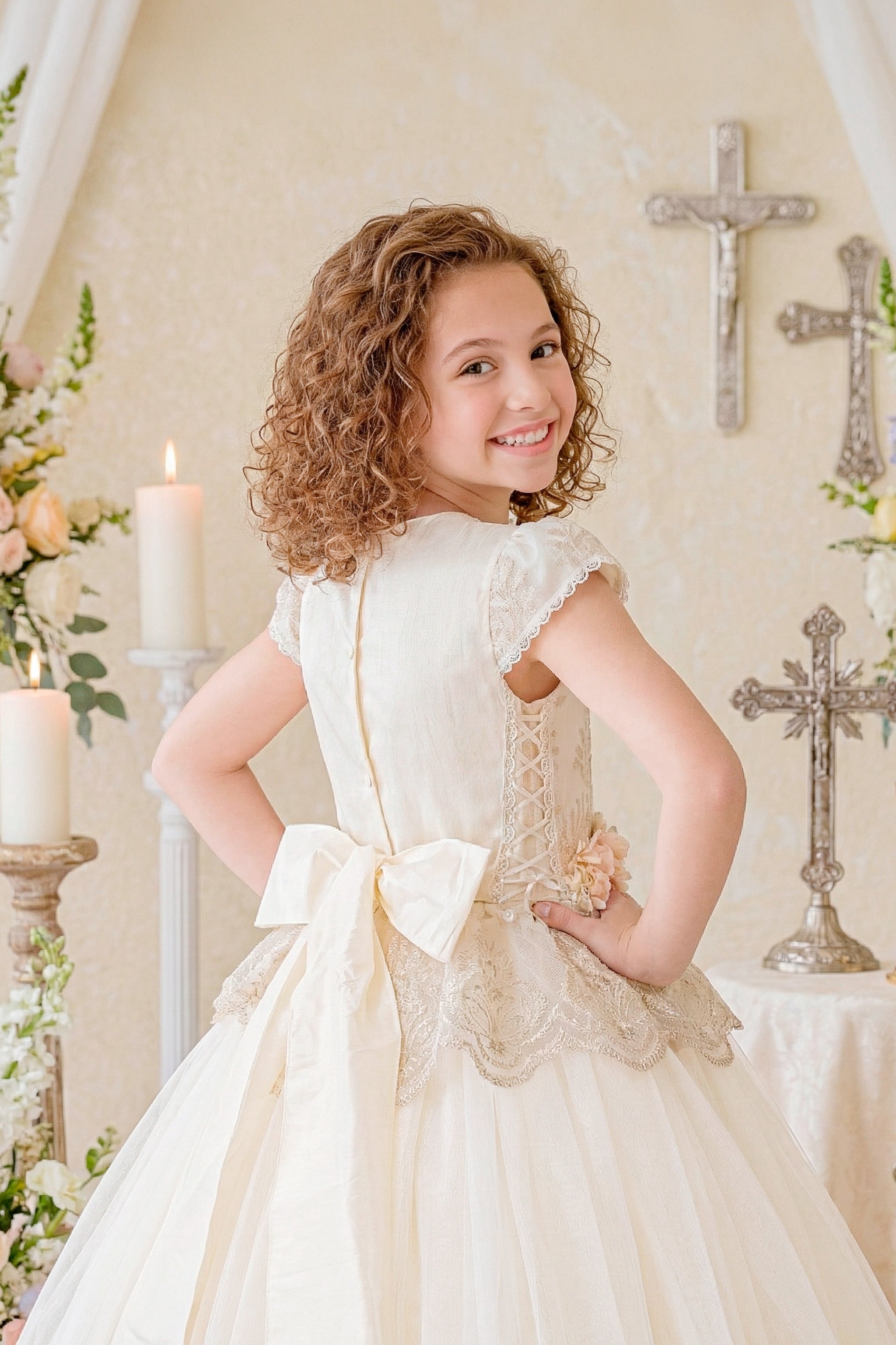 Vestido Primera Comunión Perla