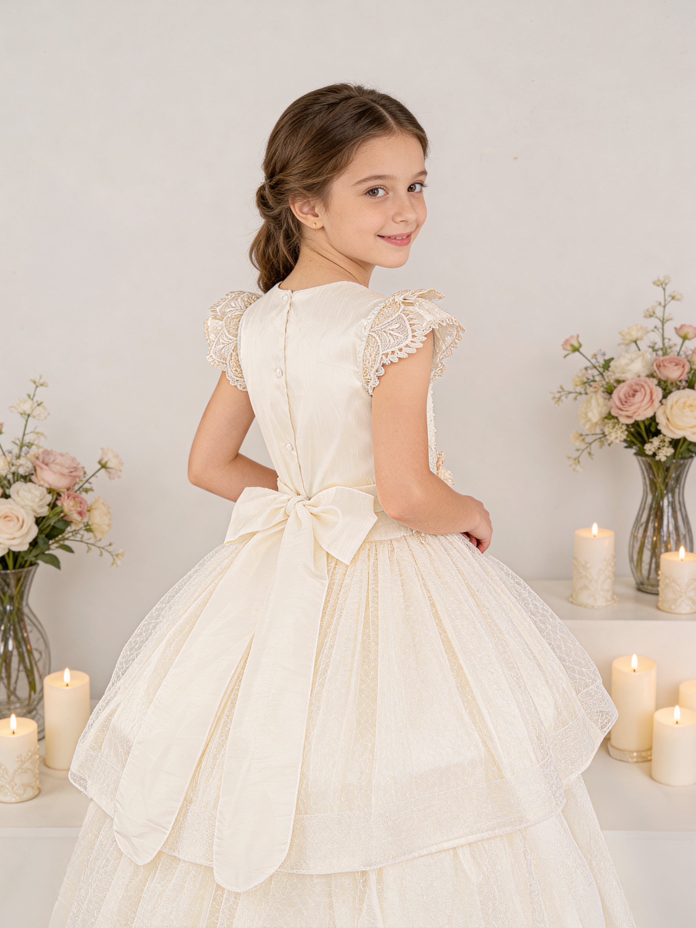 Vestido Primera Comunión Valentina Desmontable