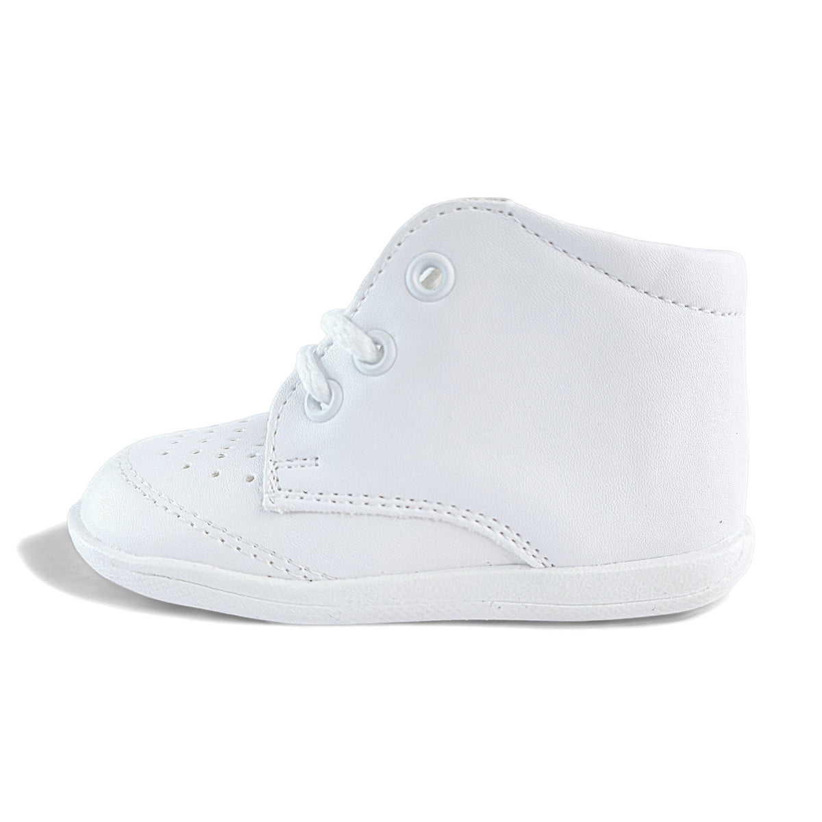AMAZON-BLANCO Zapato de bautizo 502 blanco — vista lateral sobre fondo blanco