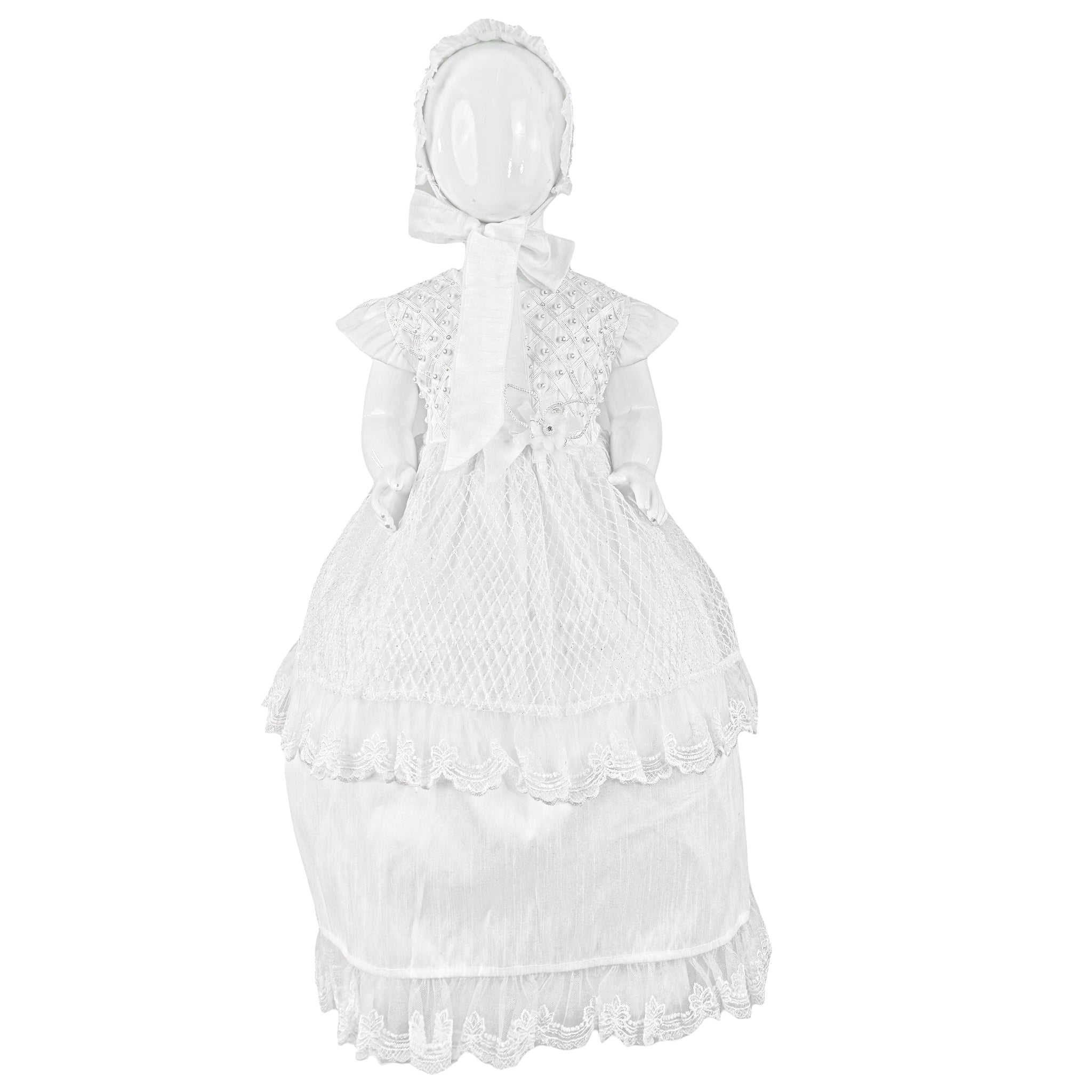 Vestido Bautizo B-232-F Shantung