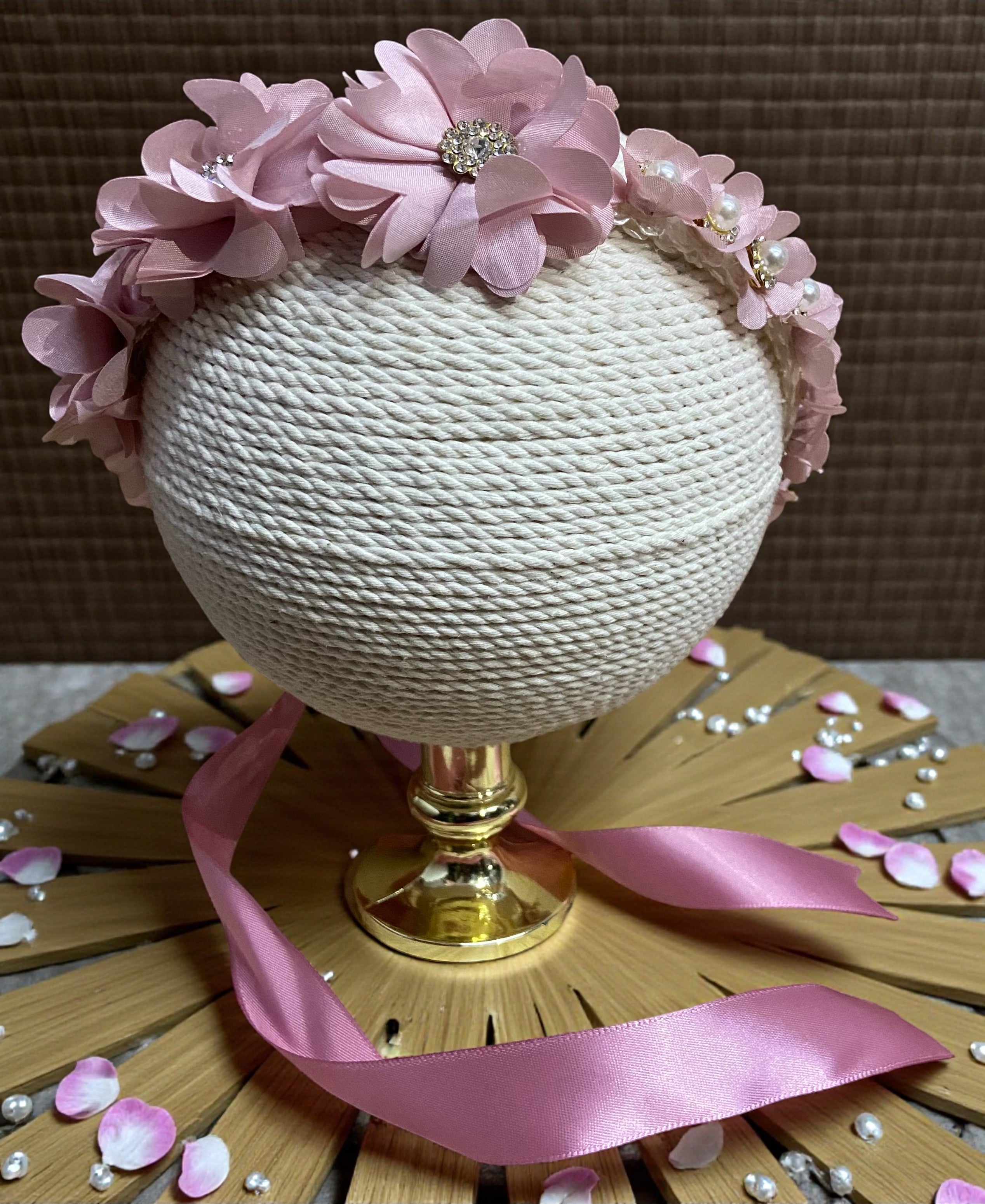 Diadema Bautizo Listón Z-02