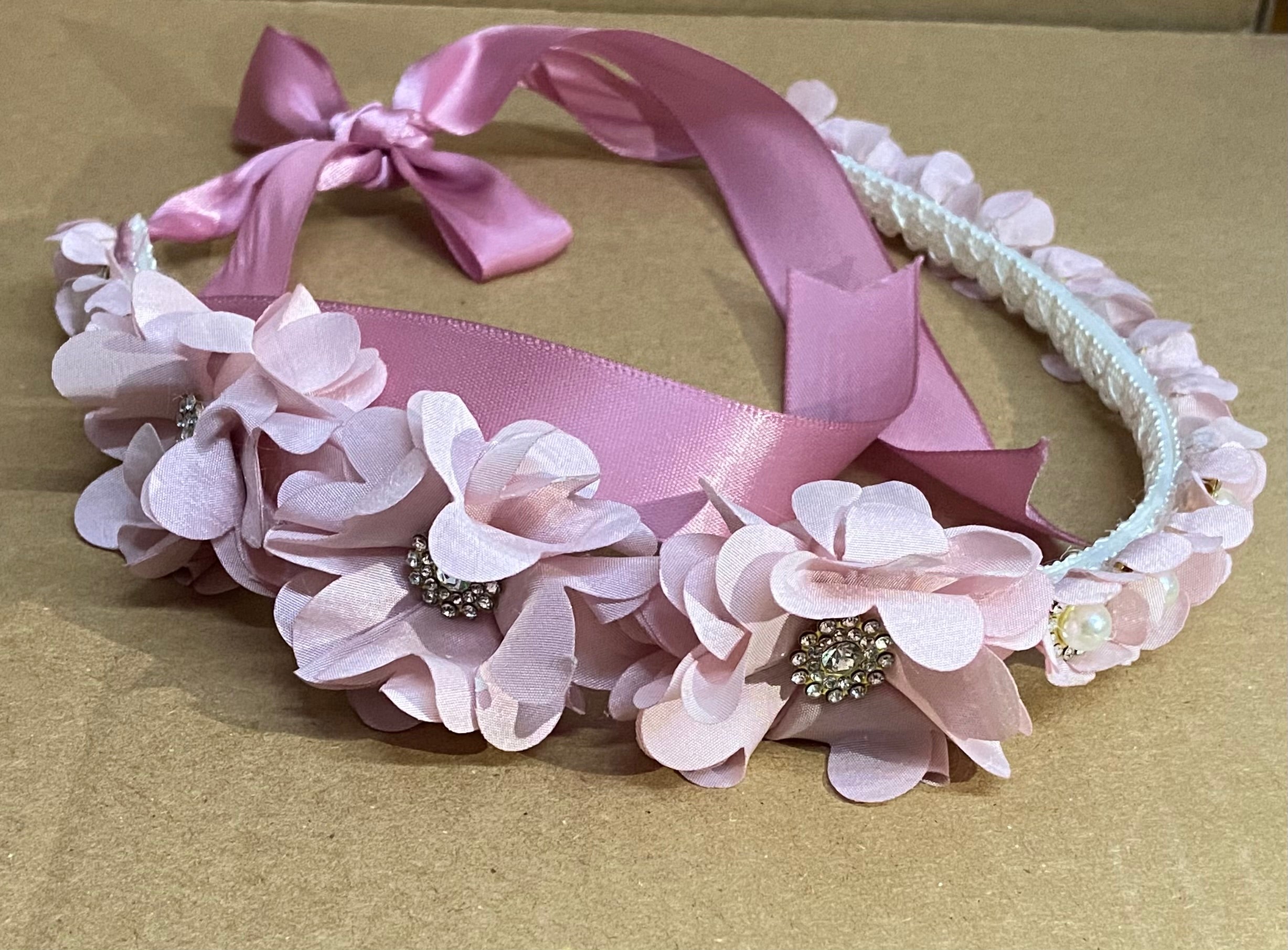 Diadema Bautizo Listón Z-02