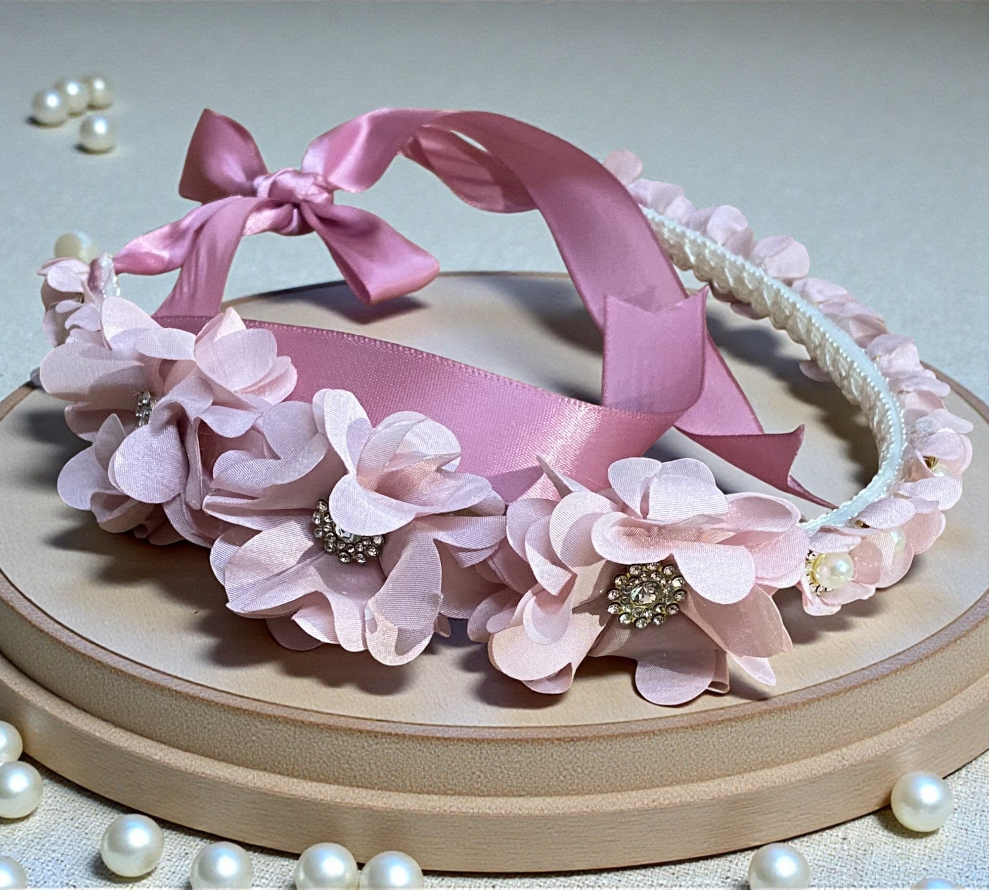 Diadema Bautizo Listón Z-02