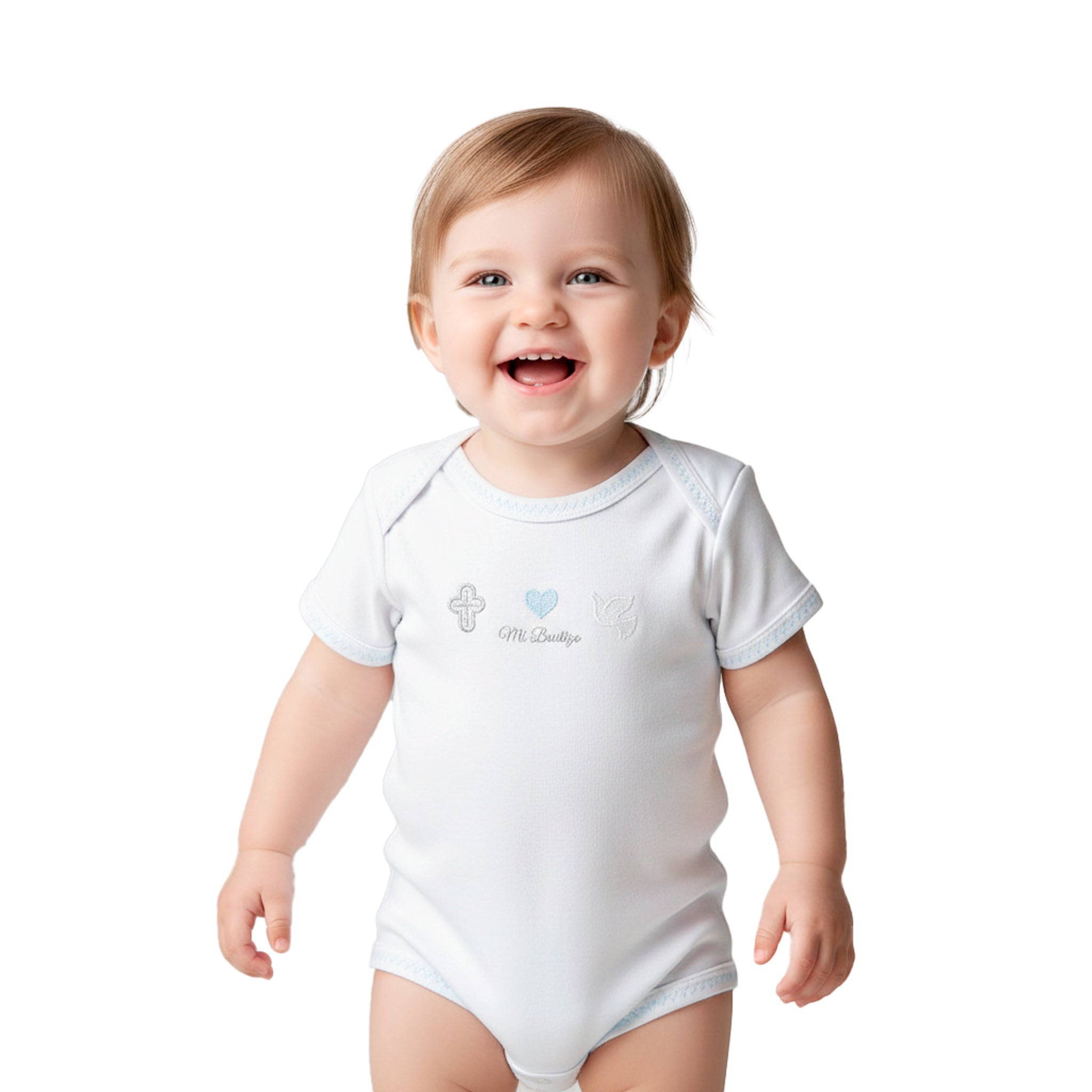 Pañalero Bautizo Niño 0193 Manga Corta