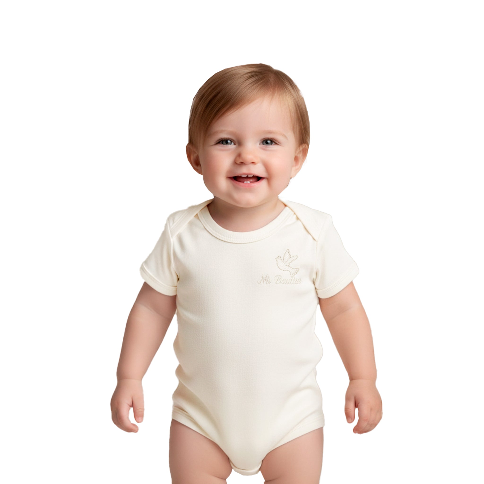 Pañalero Bautizo 0195 Manga Corta