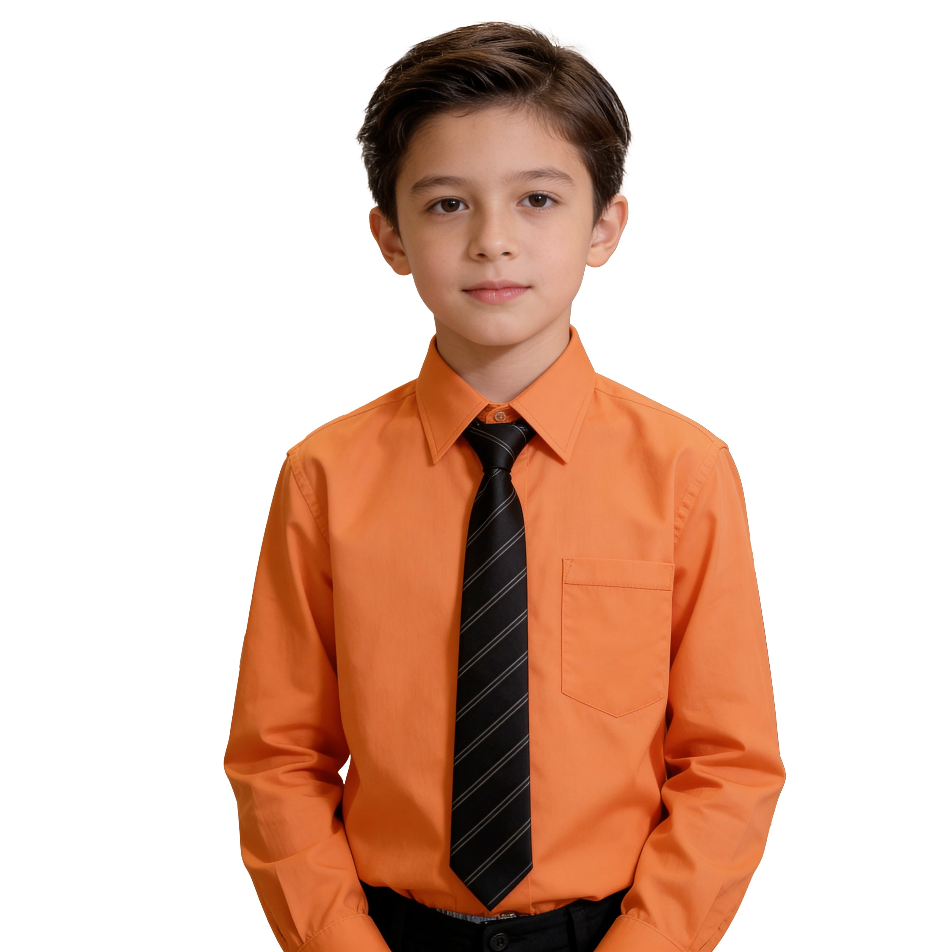 Camisa Manga Larga Naranja/Intenso