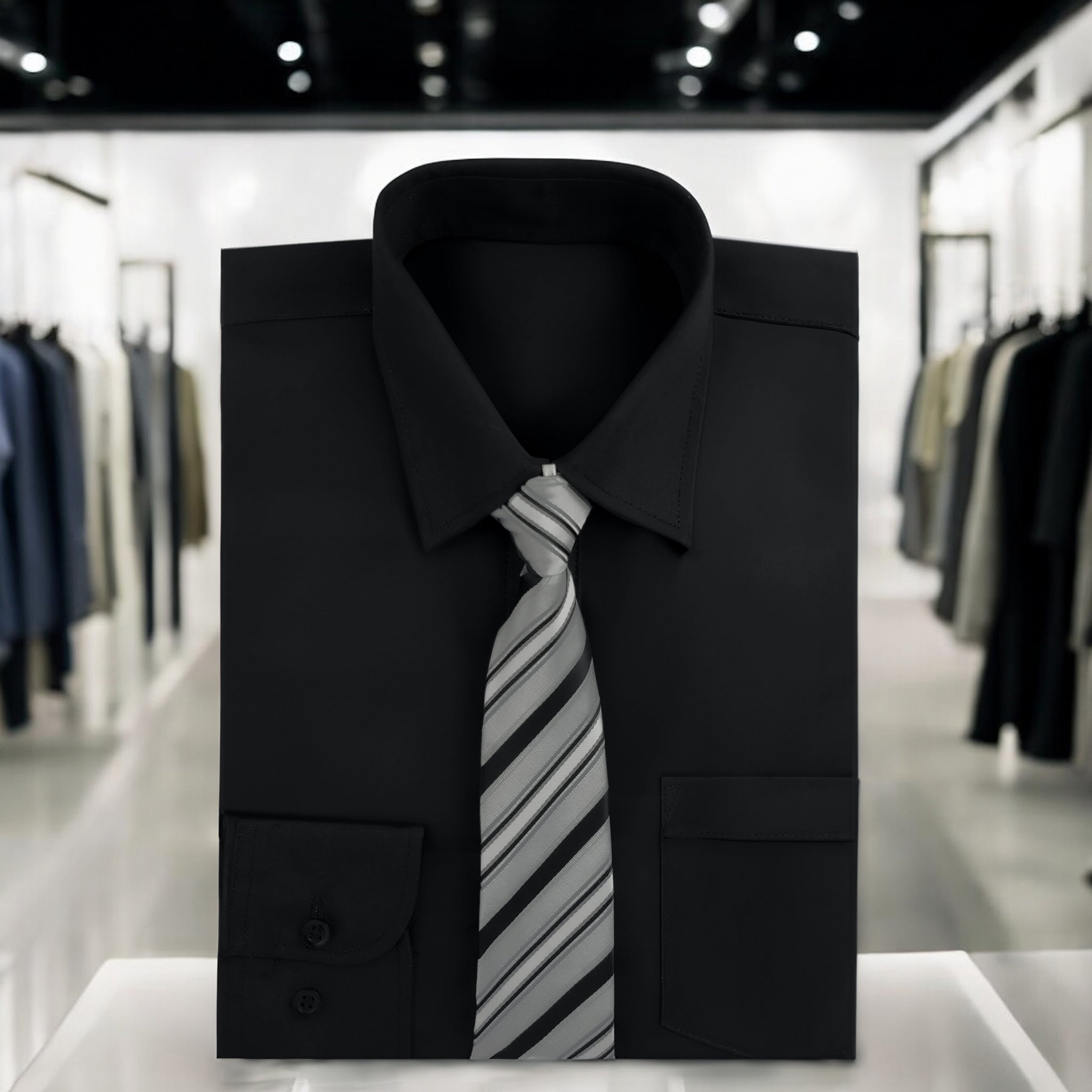 Camisa Manga Larga Negro