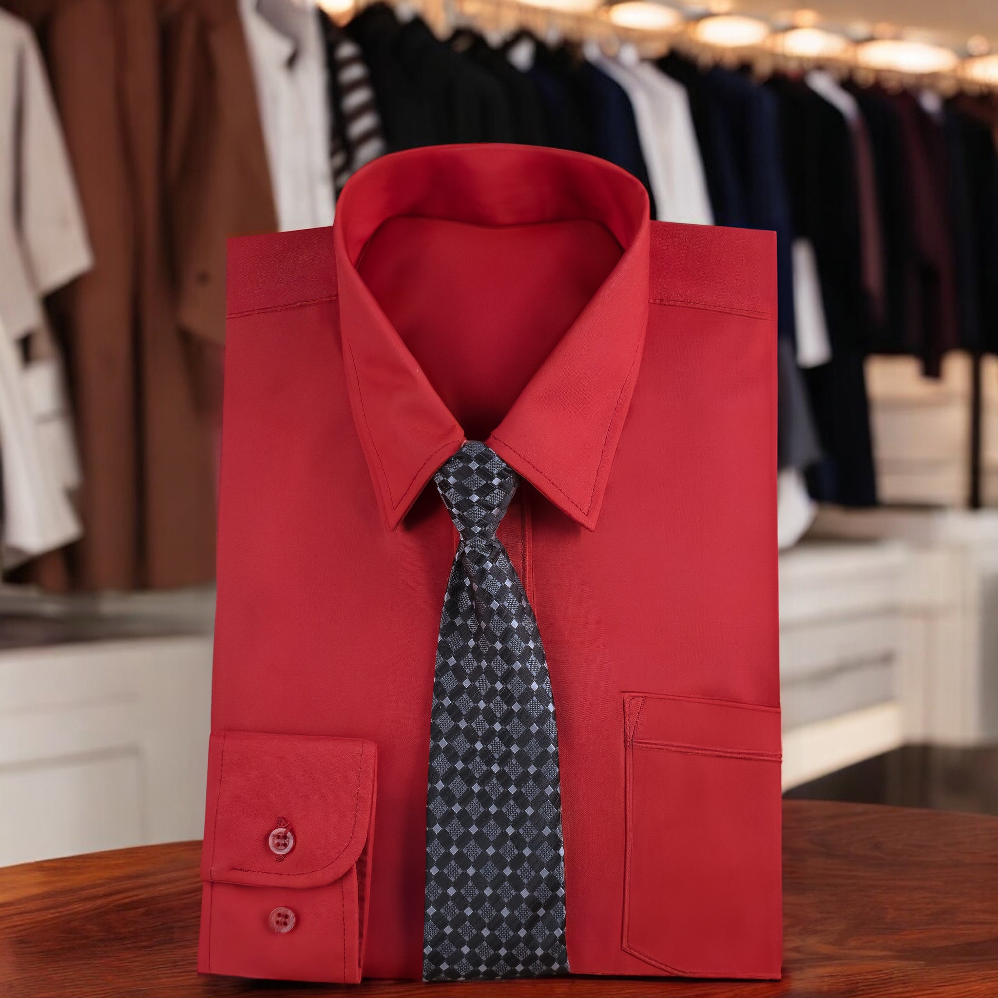 Camisa Manga Larga Rojo