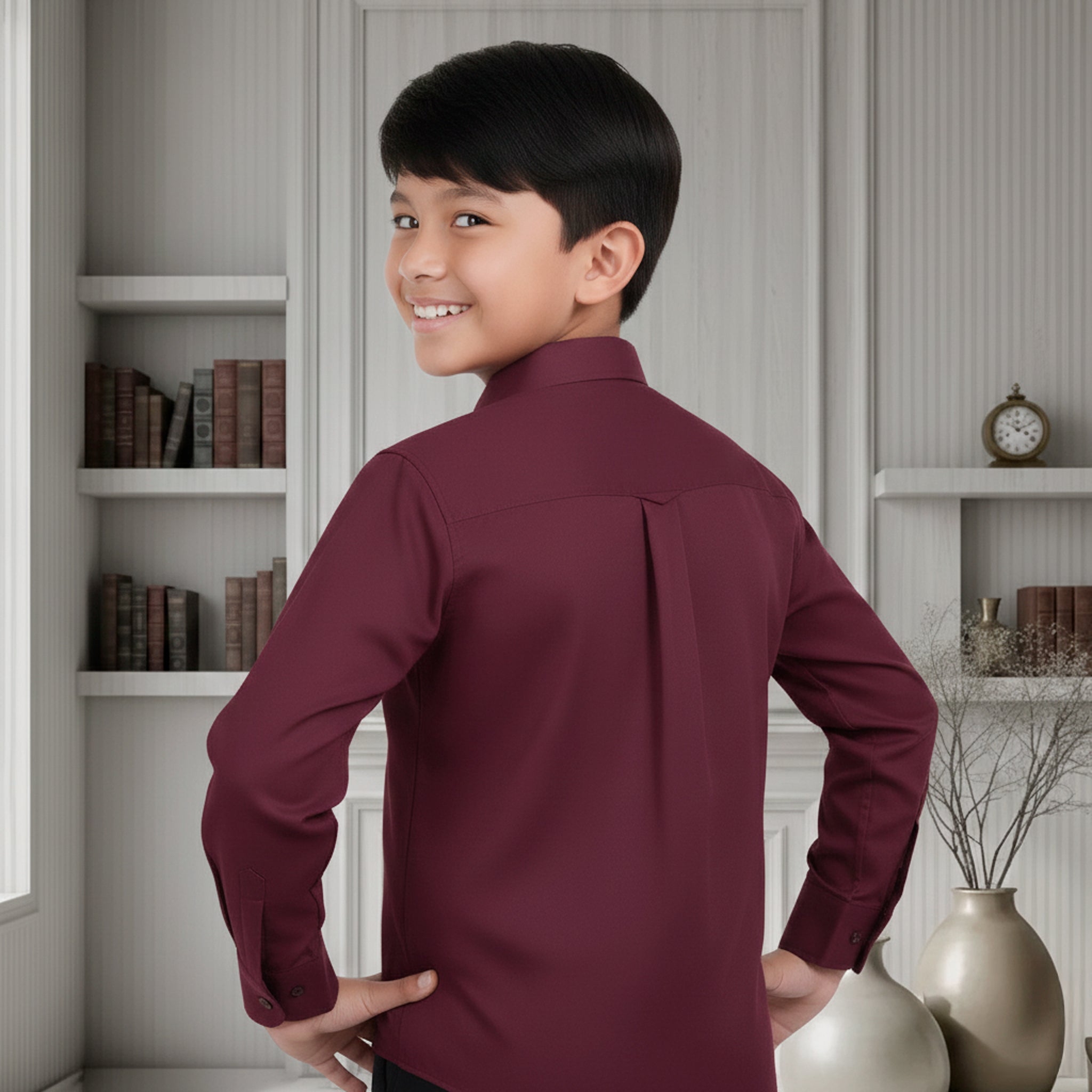 Camisa Manga Larga Vino