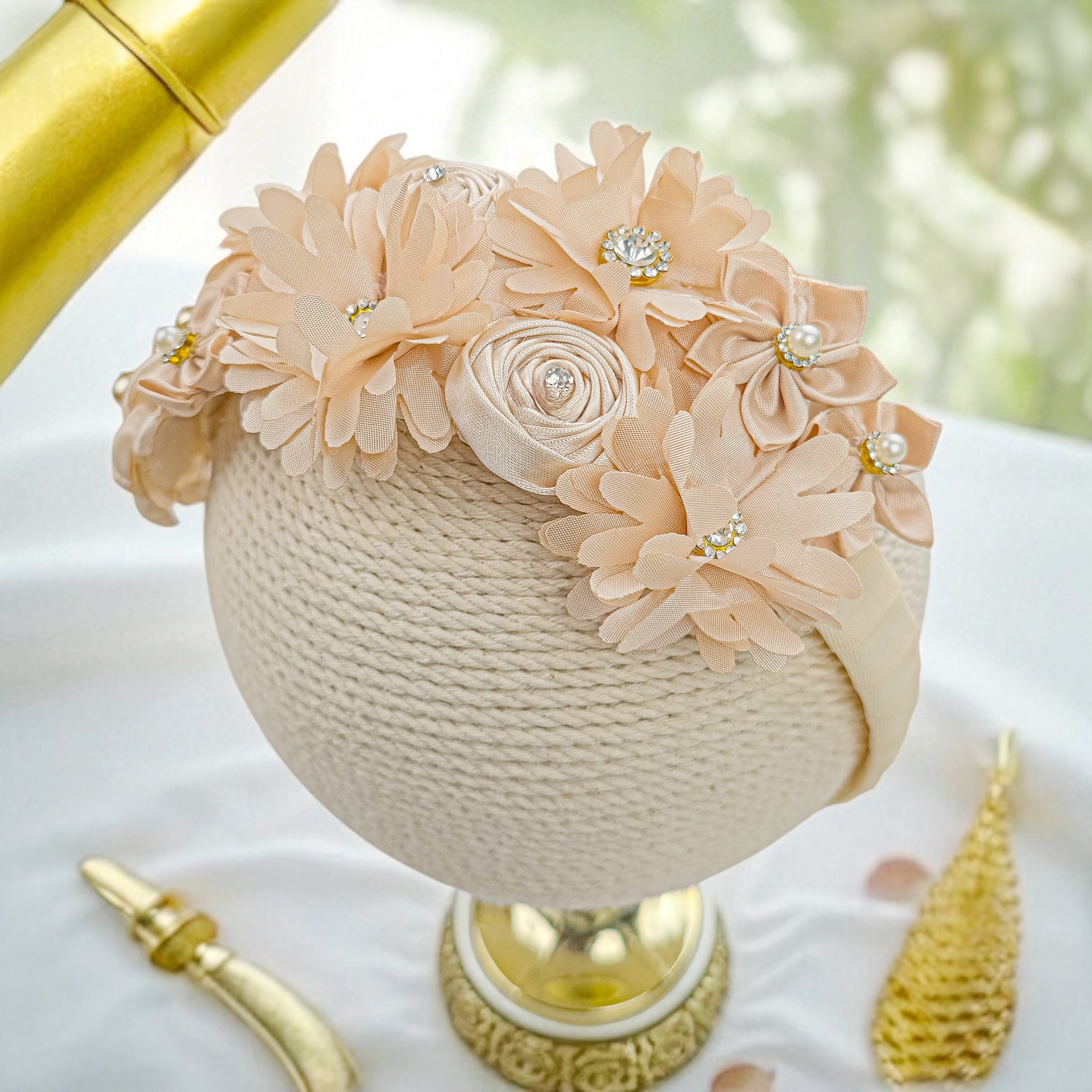 Diadema Bautizo Flores #101