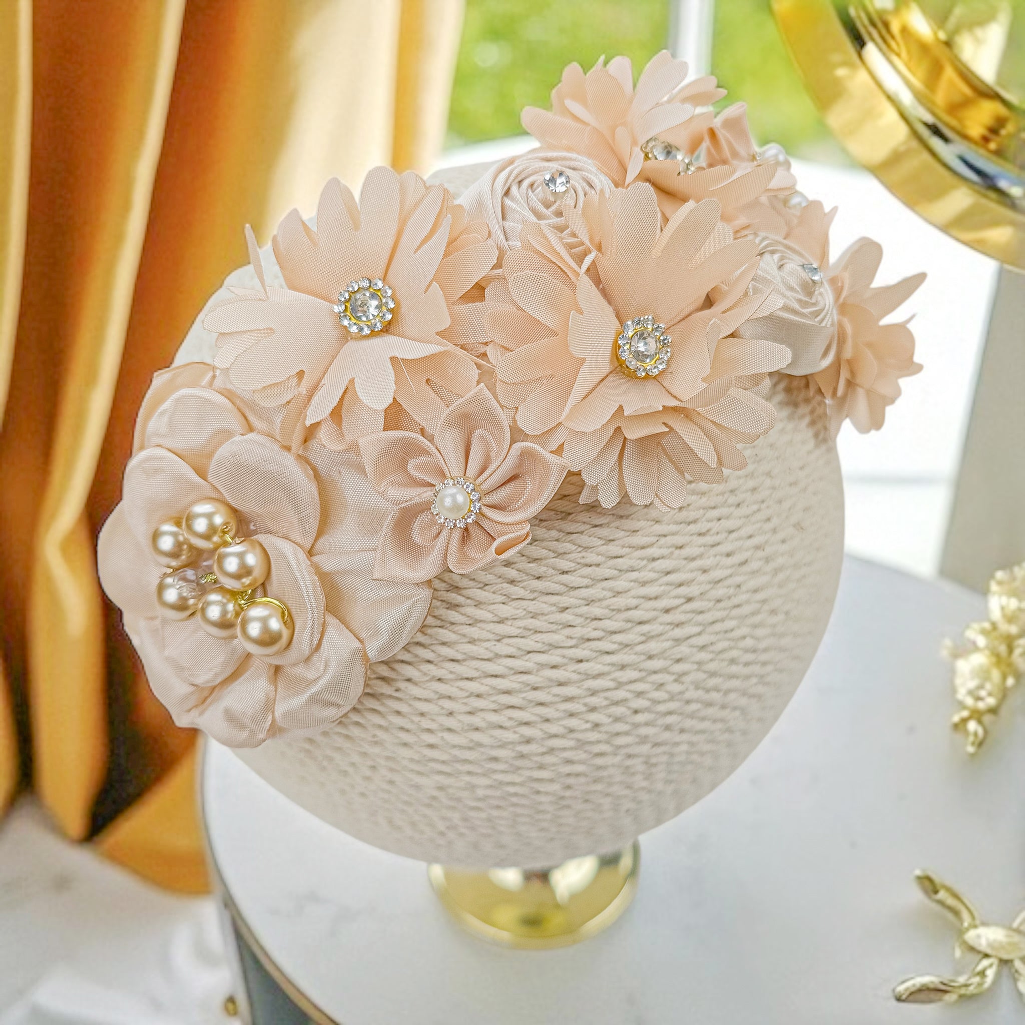 Diadema Bautizo Flores #101