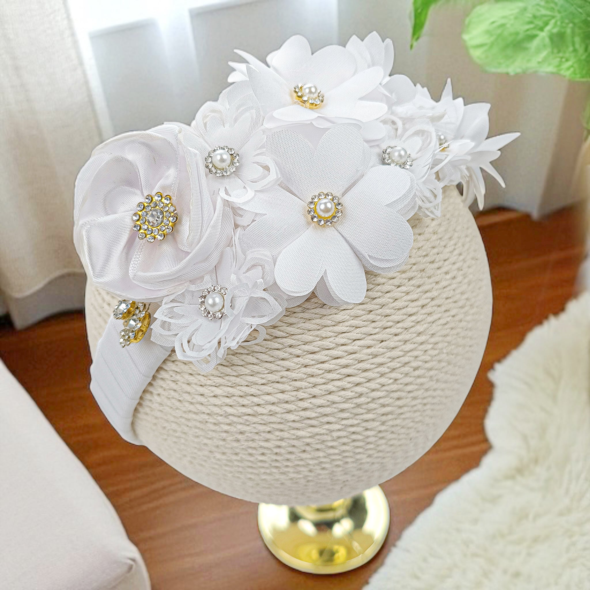 Diadema Bautizo Flores #103