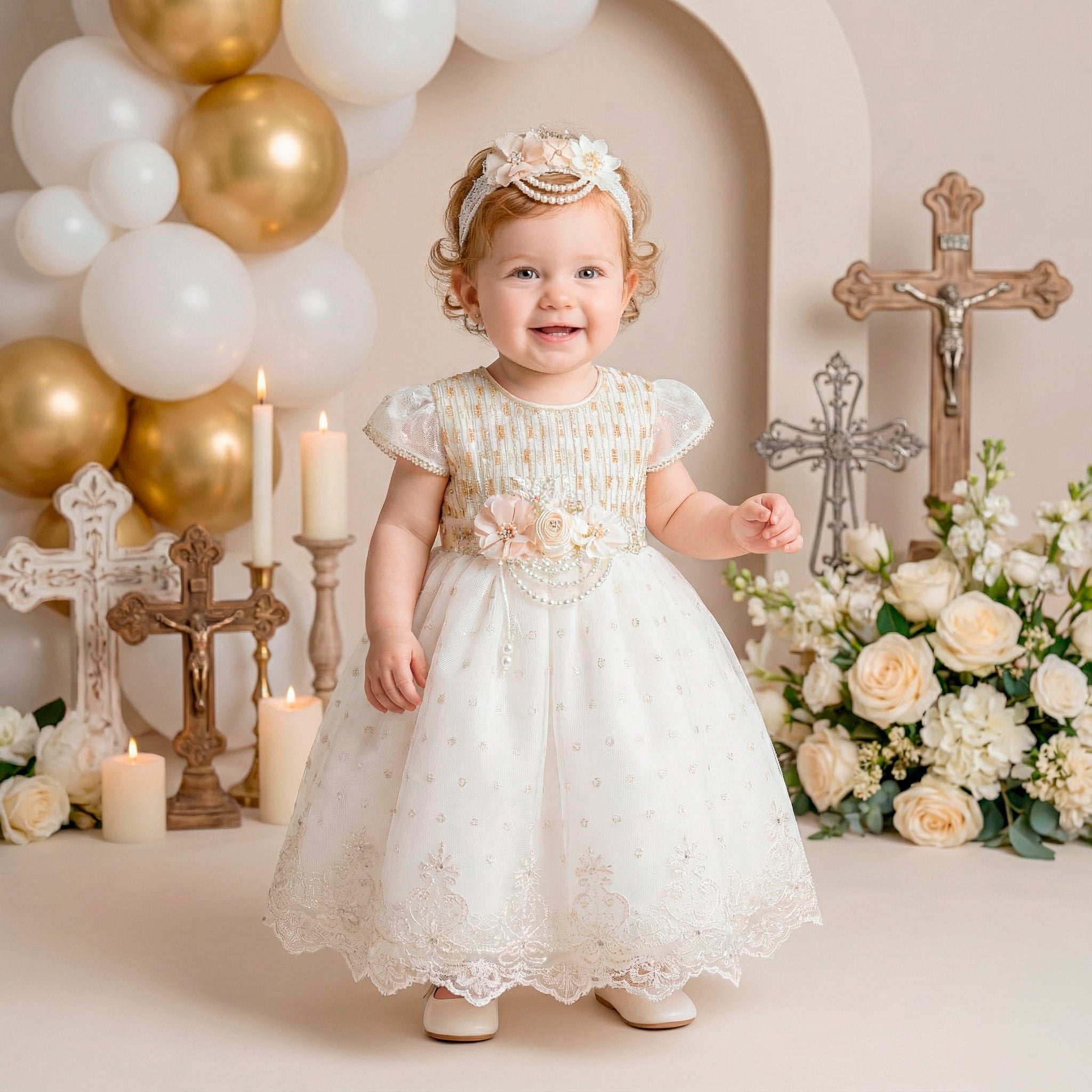 Vestido Bautizo Mini Rosalinda