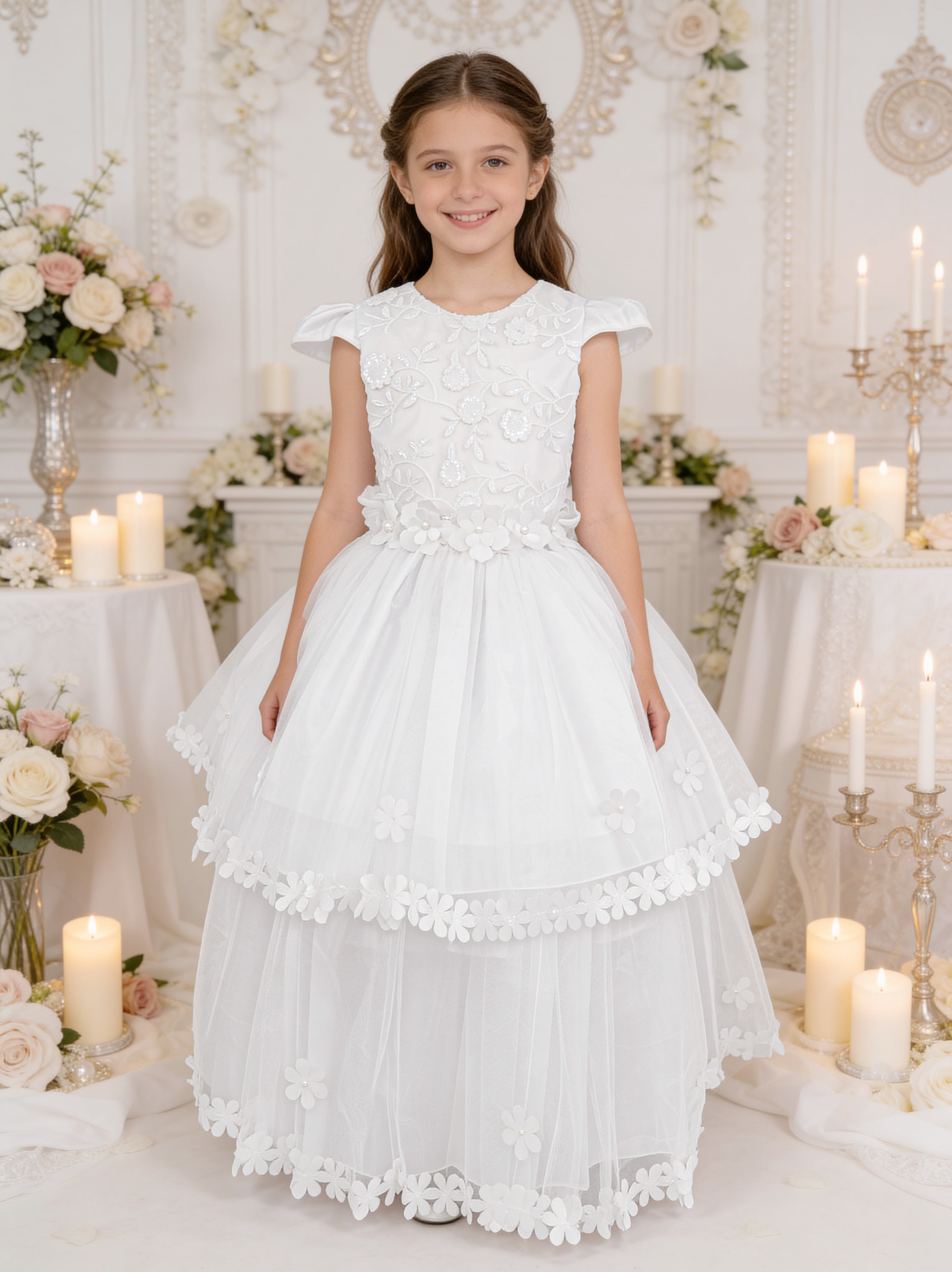 Vestido Primera Comunión Desmontable 2406