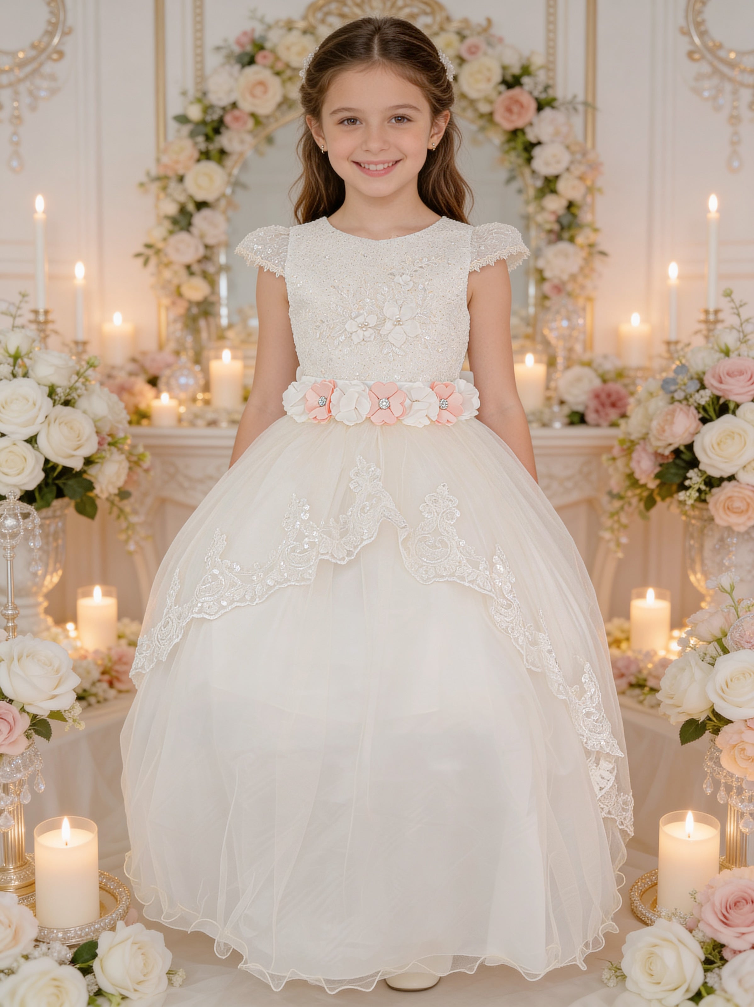 Vestido Primera Comunión Desmontable Isabel