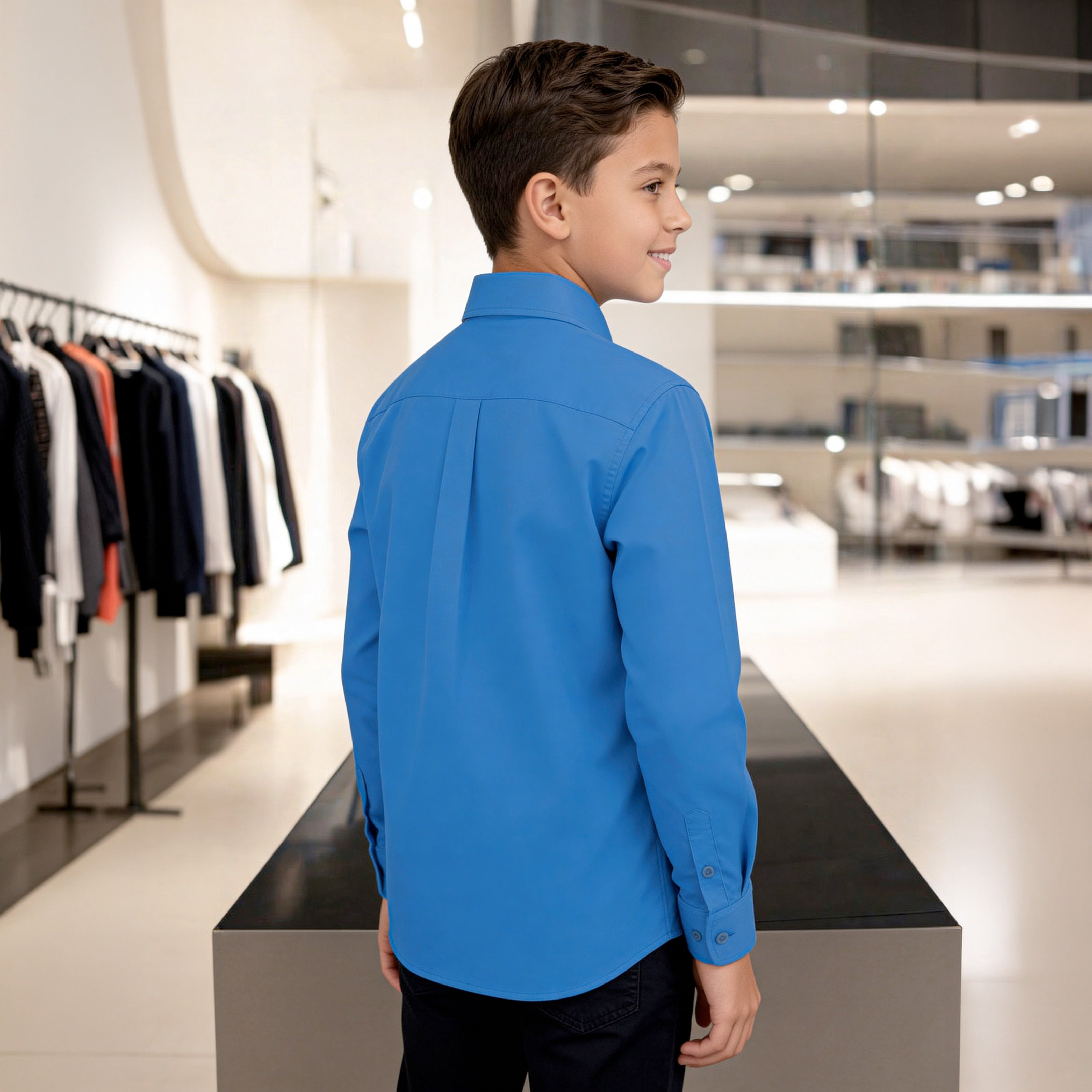 Camisa Manga Larga Turquesa