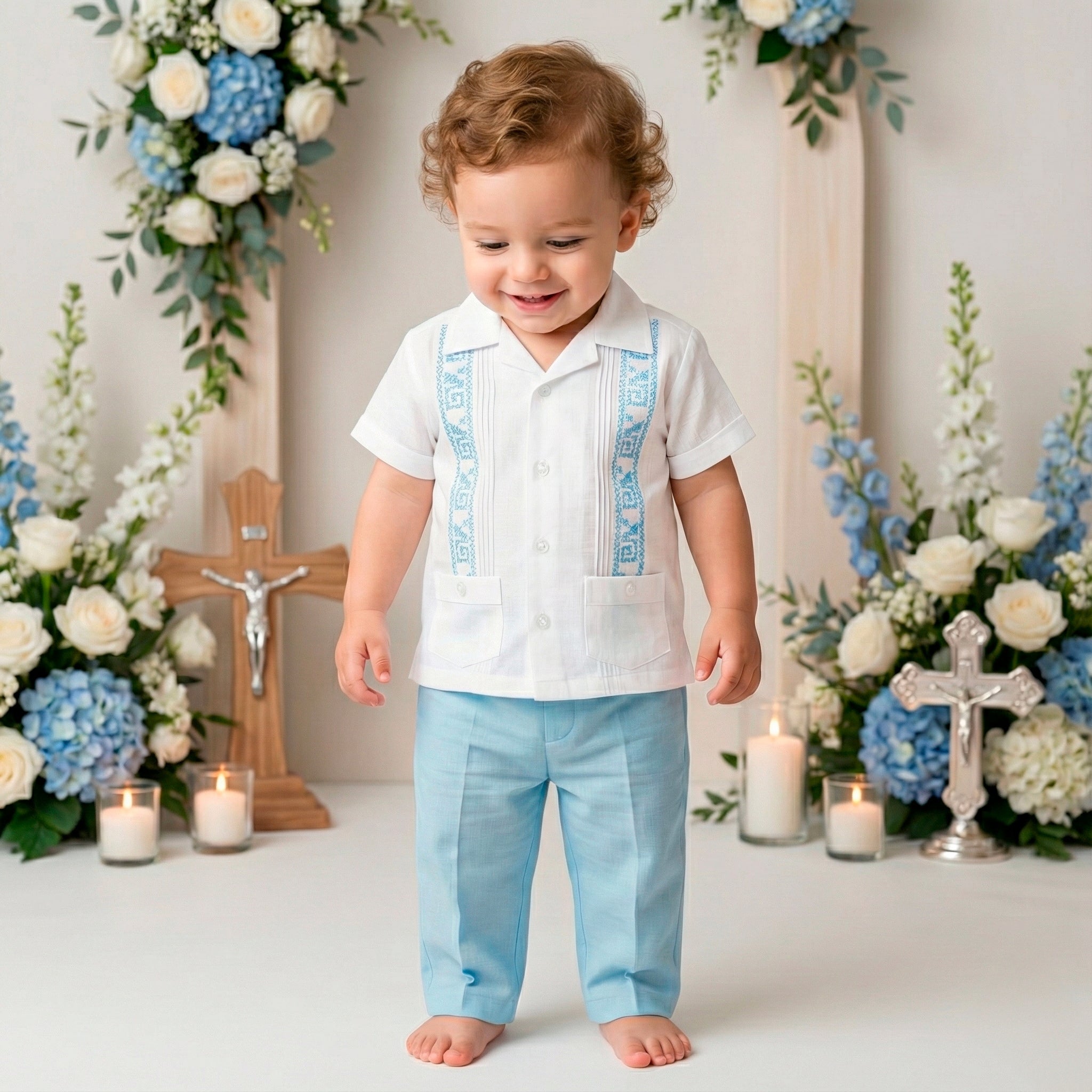Guayabera Manga Corta M-115 Lino