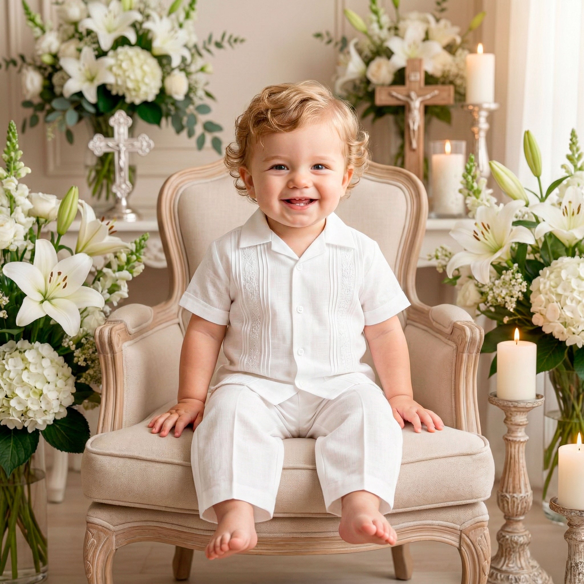 Guayabera Manga Corta M-115 Lino