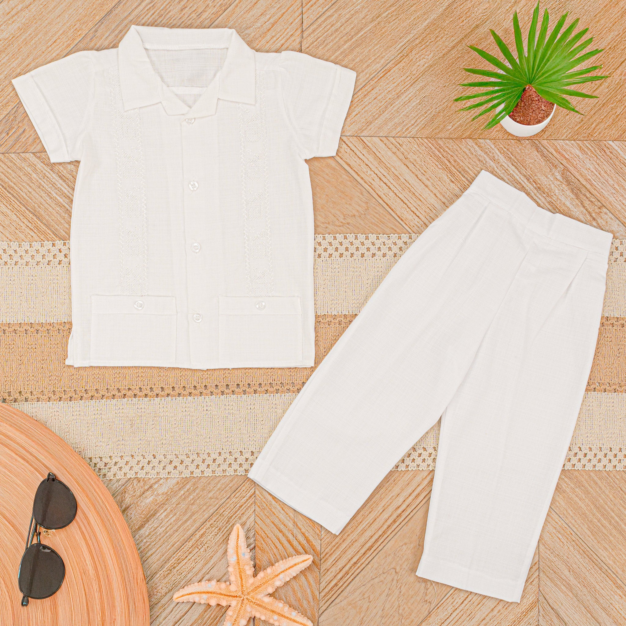 Guayabera Manga Corta M-115 Lino