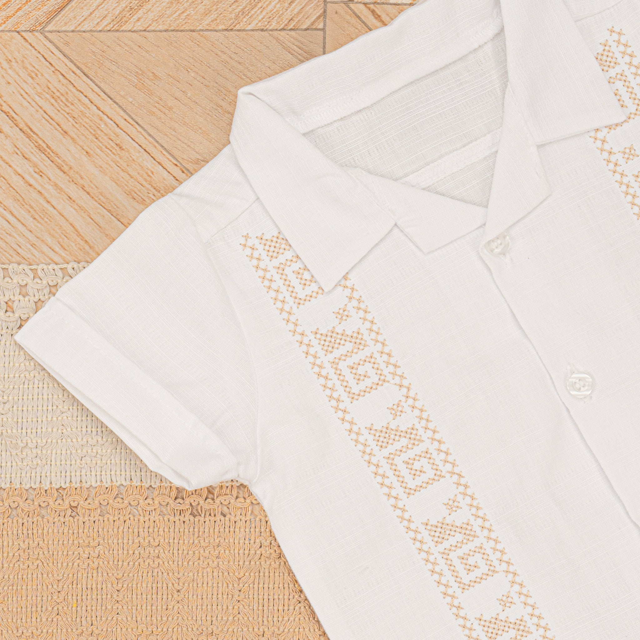 Guayabera Manga Corta M-115 Lino