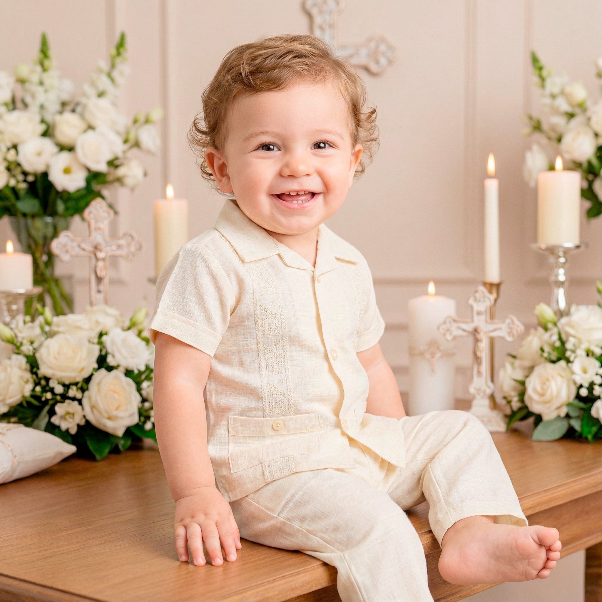 Guayabera Manga Corta M-115 Lino
