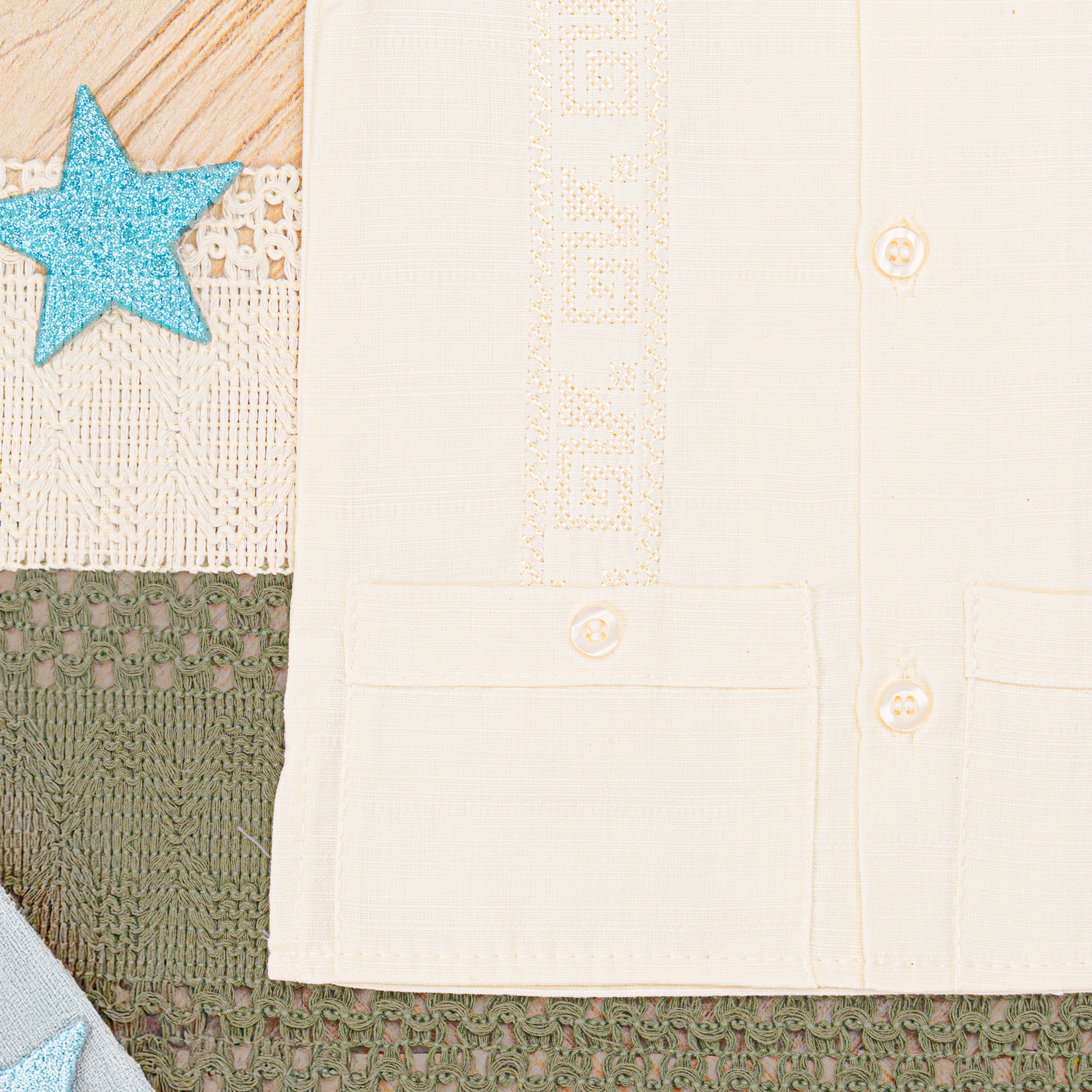 Guayabera Manga Corta M-115 Lino